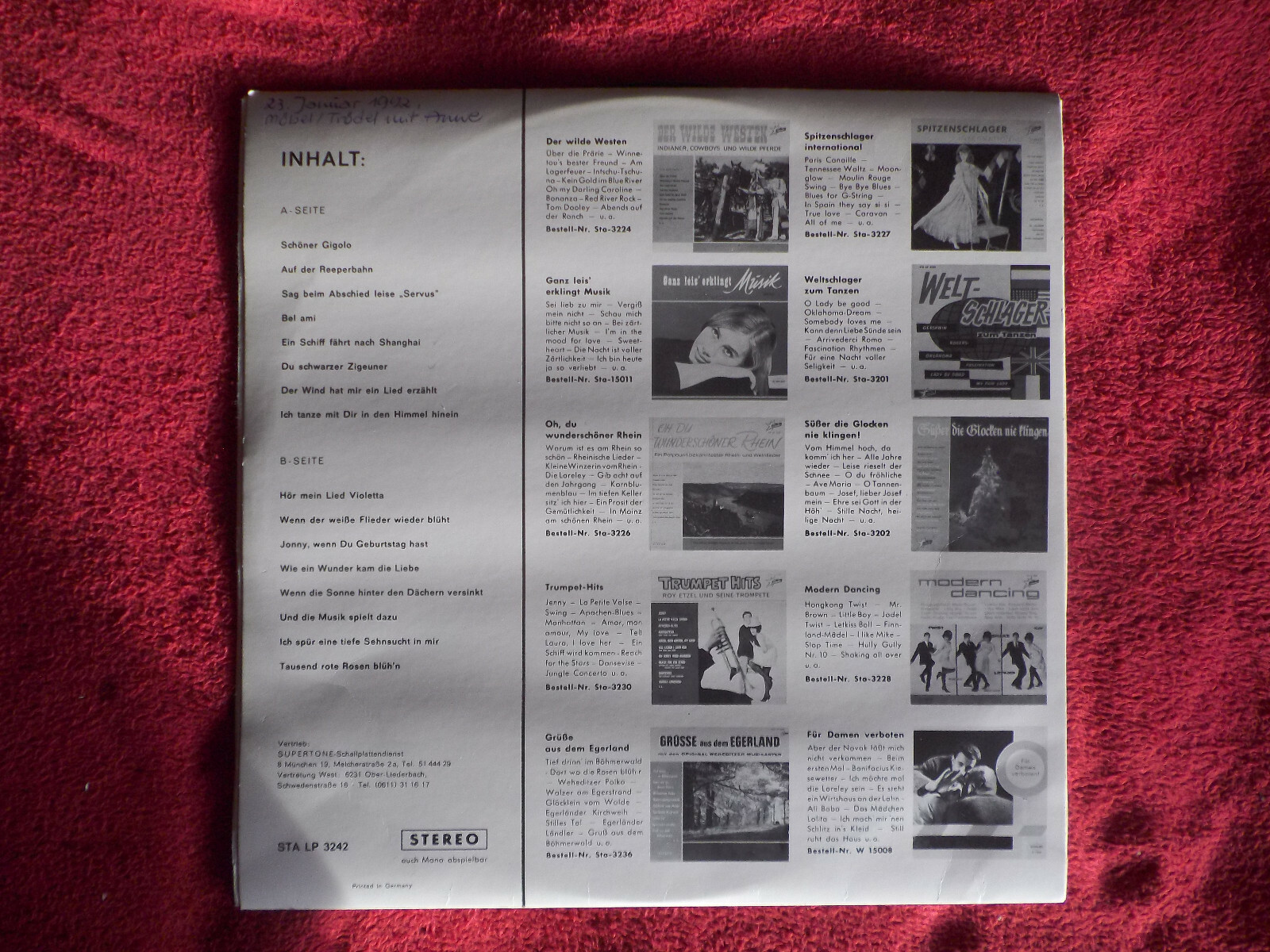 Peter Kreuder – Gut gemixt | LP, Starlet Records, Bild 3