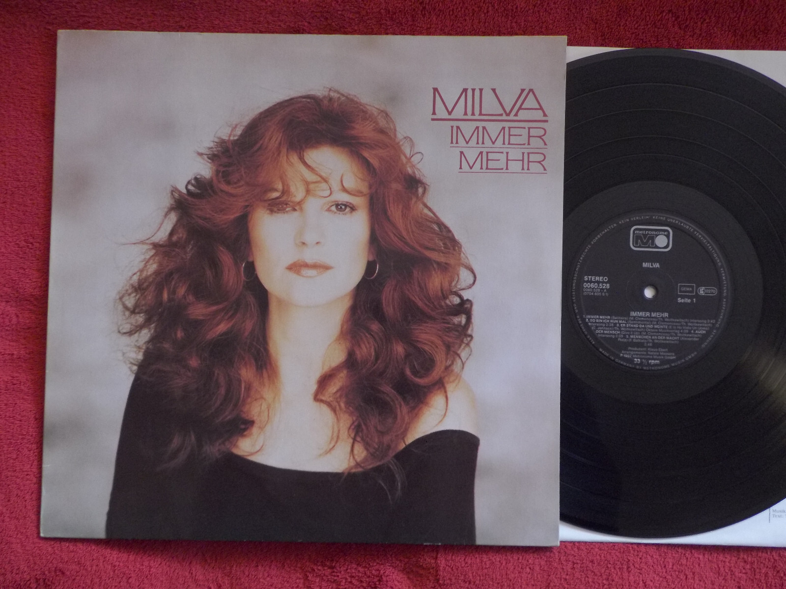 Milva – Immer mehr | Metronome Records 0060.528, LP, Deutschland, 1982