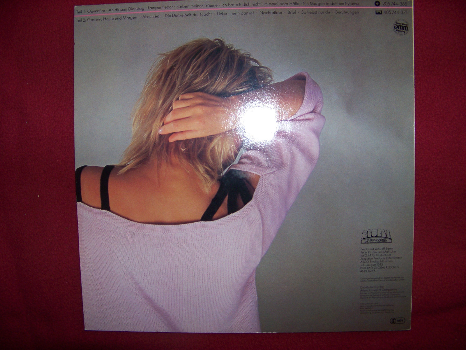 Gitte Haenning – Berührungen (LP, Global Records 76 425 IU), Bild 2