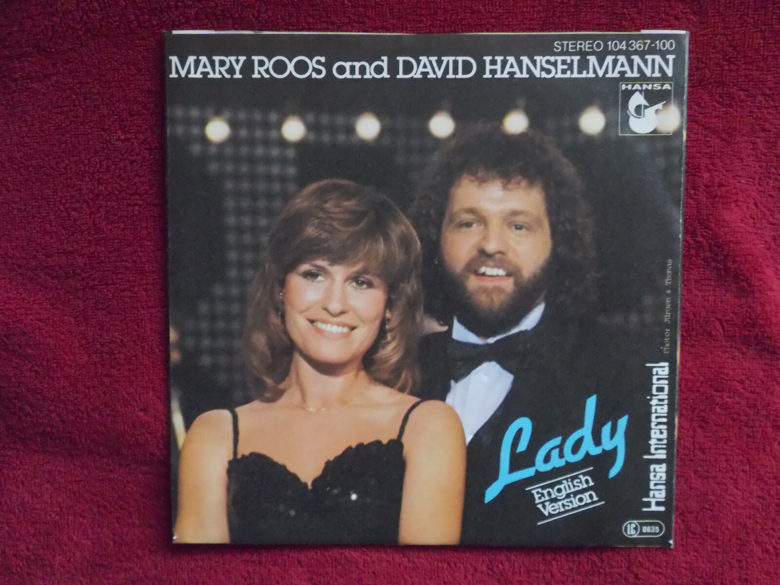 Mary Roos & David Hanselmann – Lady (engl. Version) / Lady (Instr.) | Hansa, 7-Inch-Single, Bild 3