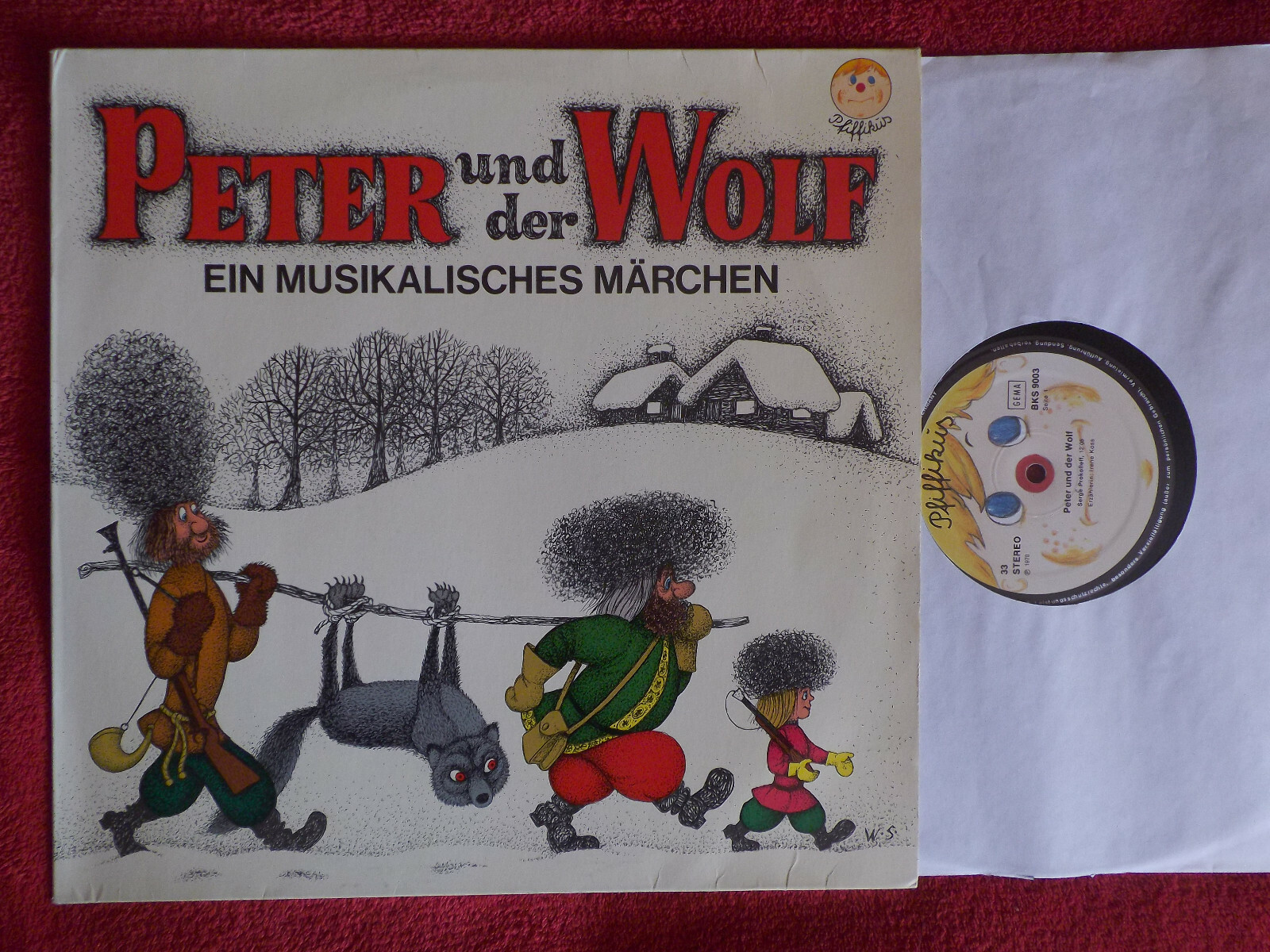 Peter und der Wolf + Peer Gynt Suite — Pfiffikus LP, BKS 9003 (1970)