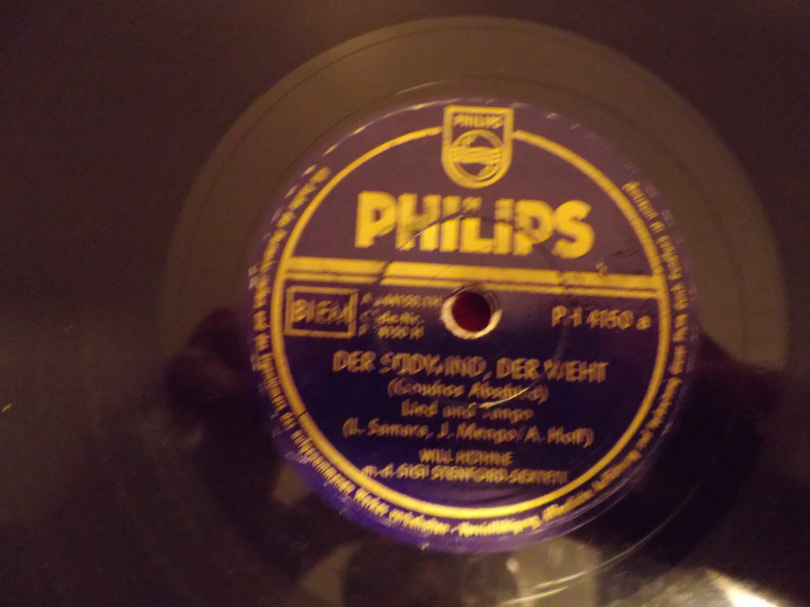 Will Höhne – Der Südwind, der weht / Im dunkelgrünen Wald (Schellack, Philips)