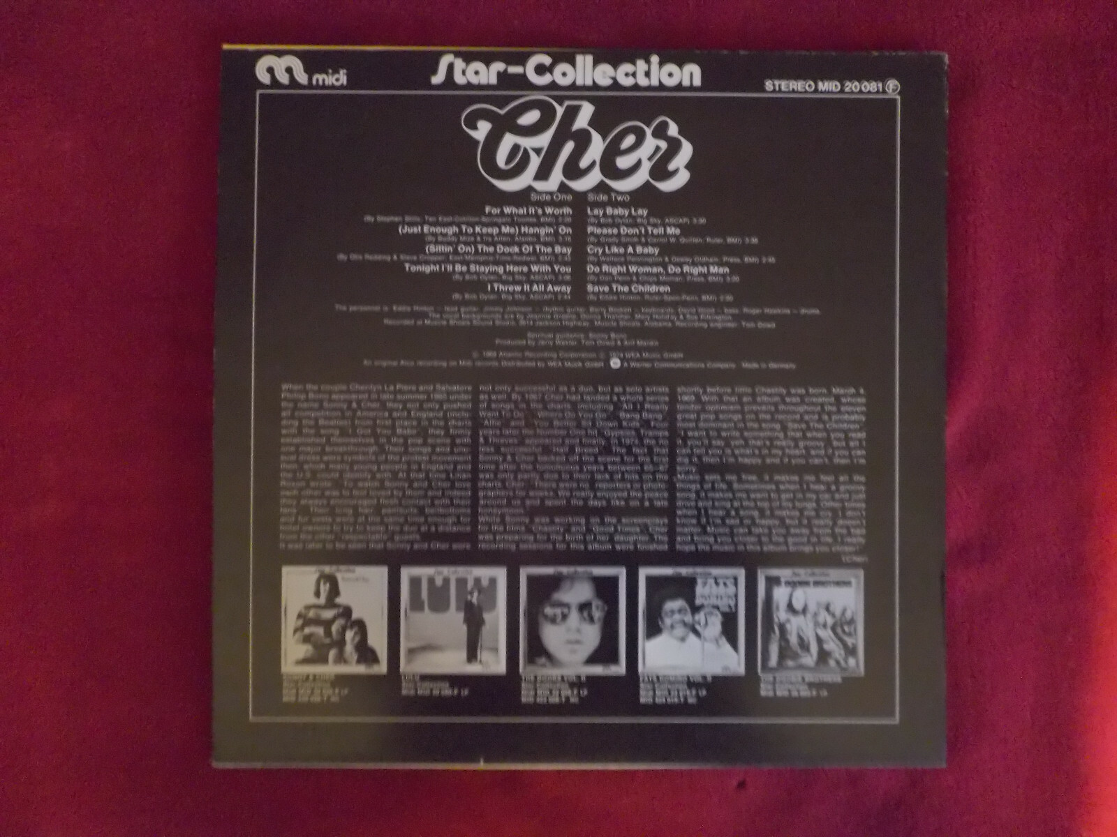 Cher – Same (Star-Collection), Midi LP, 1974, Bild 2