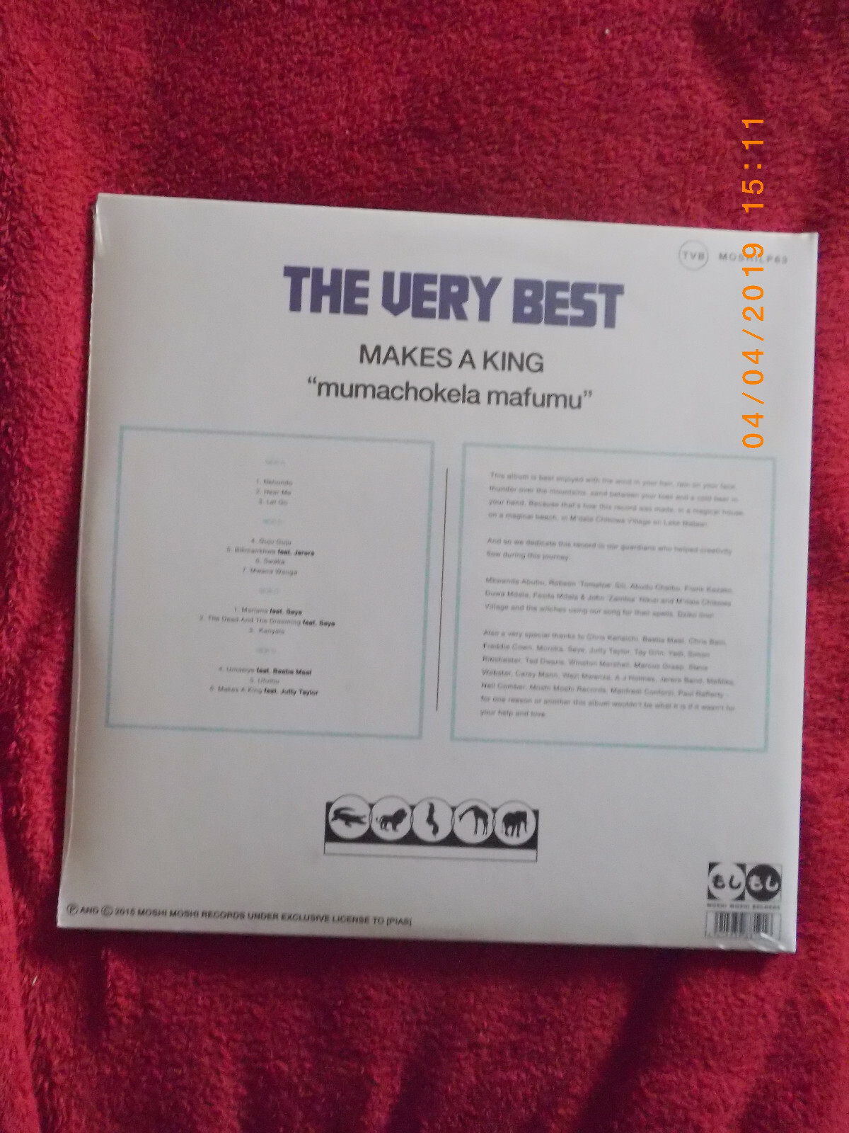The Very Best – Makes a king "mumachokela mafumu" (D-LP + CD), Bild 2