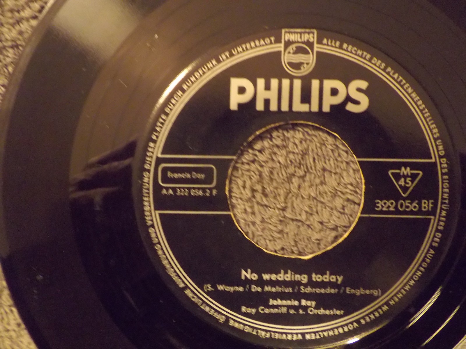 Johnnie Ray – Yes, tonight Josephine / No wedding today (Philips Single), Bild 2