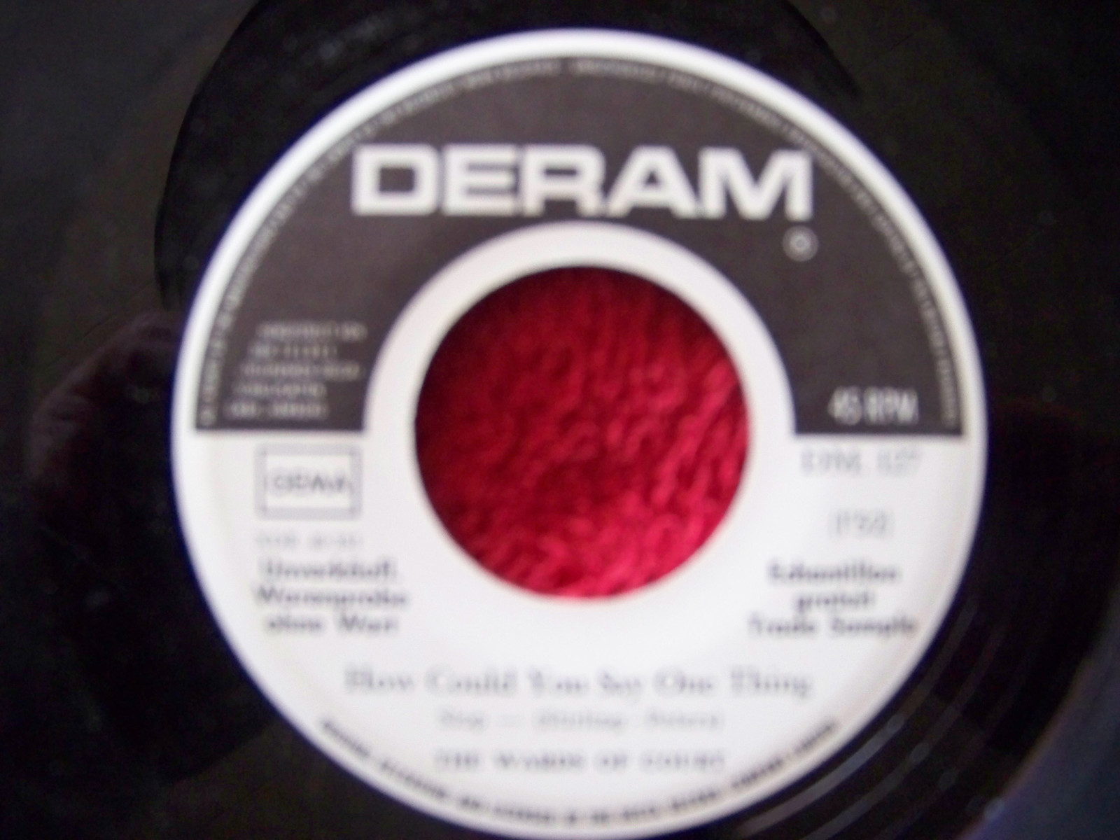 The Ward Of Court – All night girl / How could you say one thing (Deram DM. 127), Bild 2