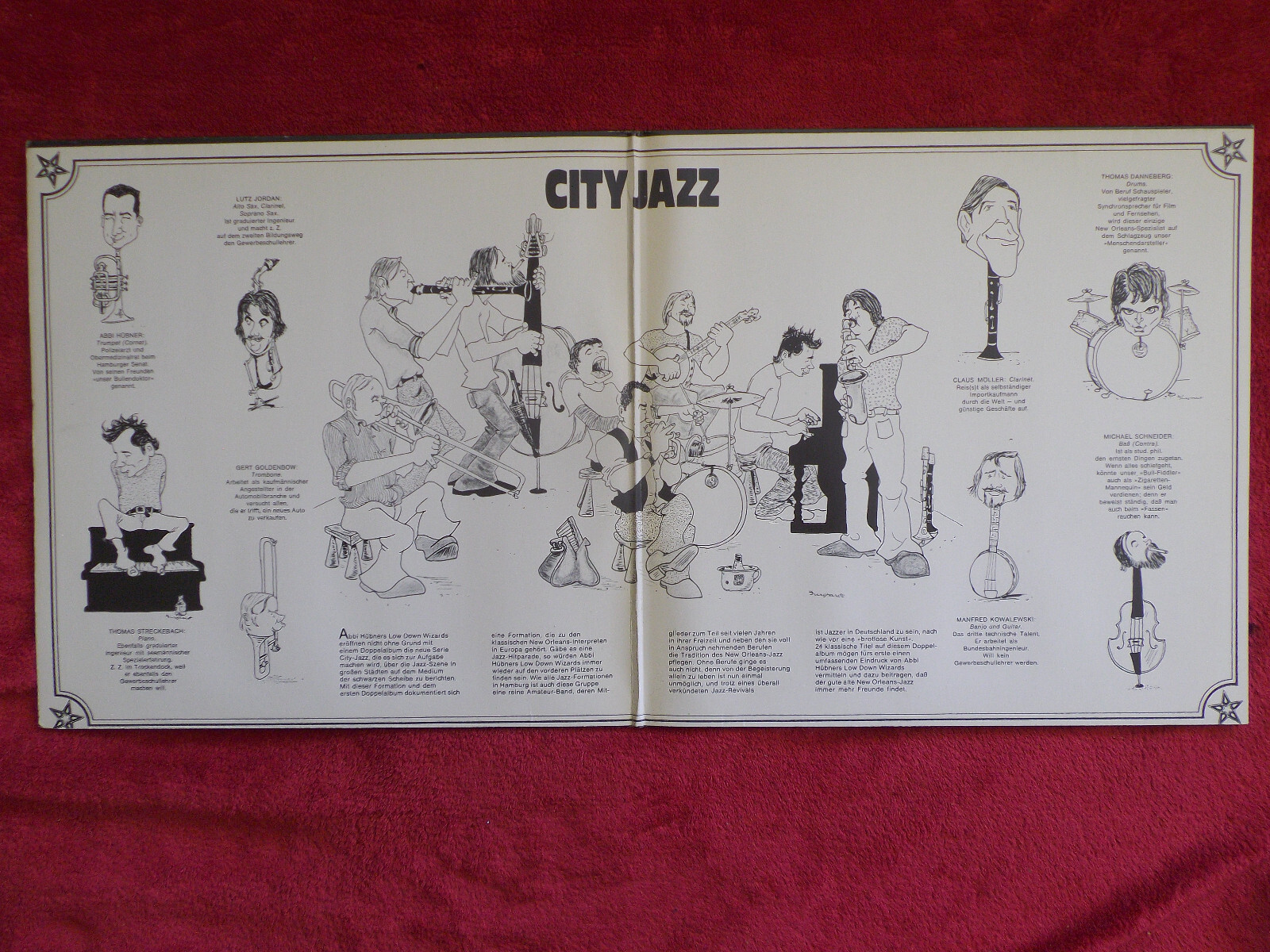 Abbi Hübner & his Low Down Wizards – City Jazz (Telefunken Records, TS 3272/1-2, 1974), Bild 2