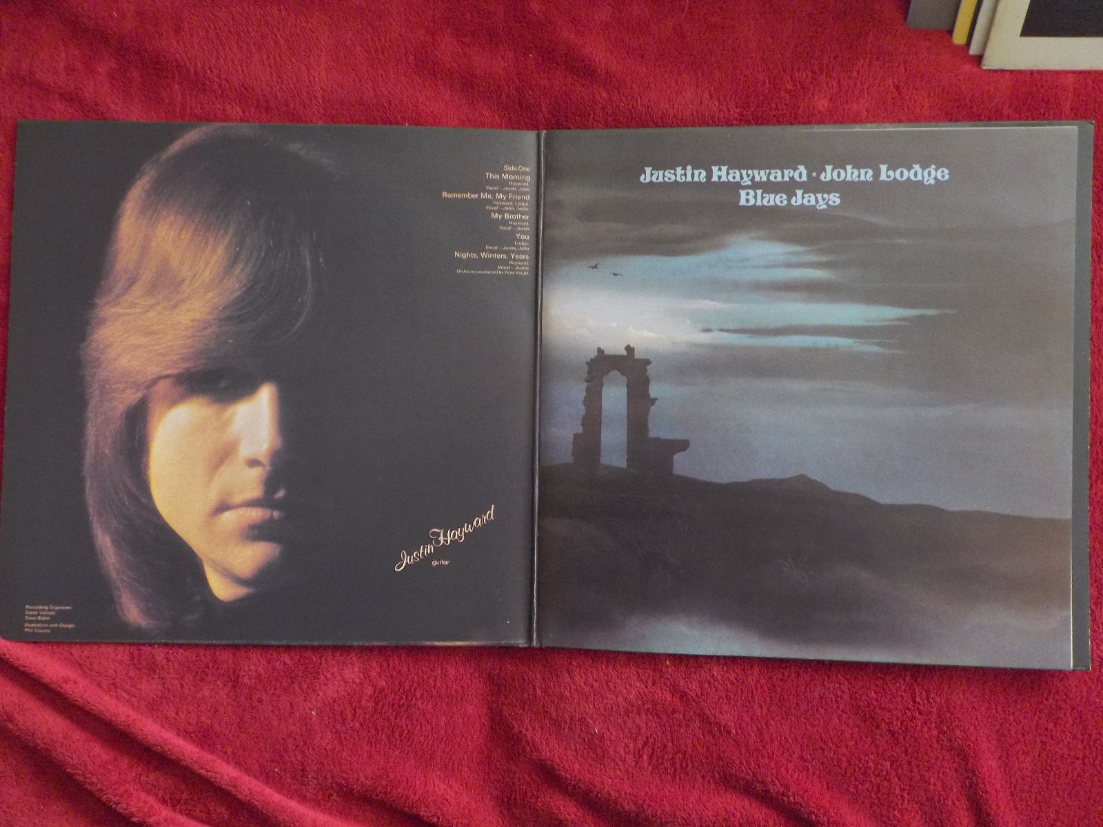 Justin Hayward & John Lodge – Blue Jays (1975, deutsche Threshold Records-LP), Bild 3