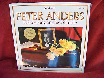 Peter Anders – Erinnerung an eine Stimme (Europa LP)