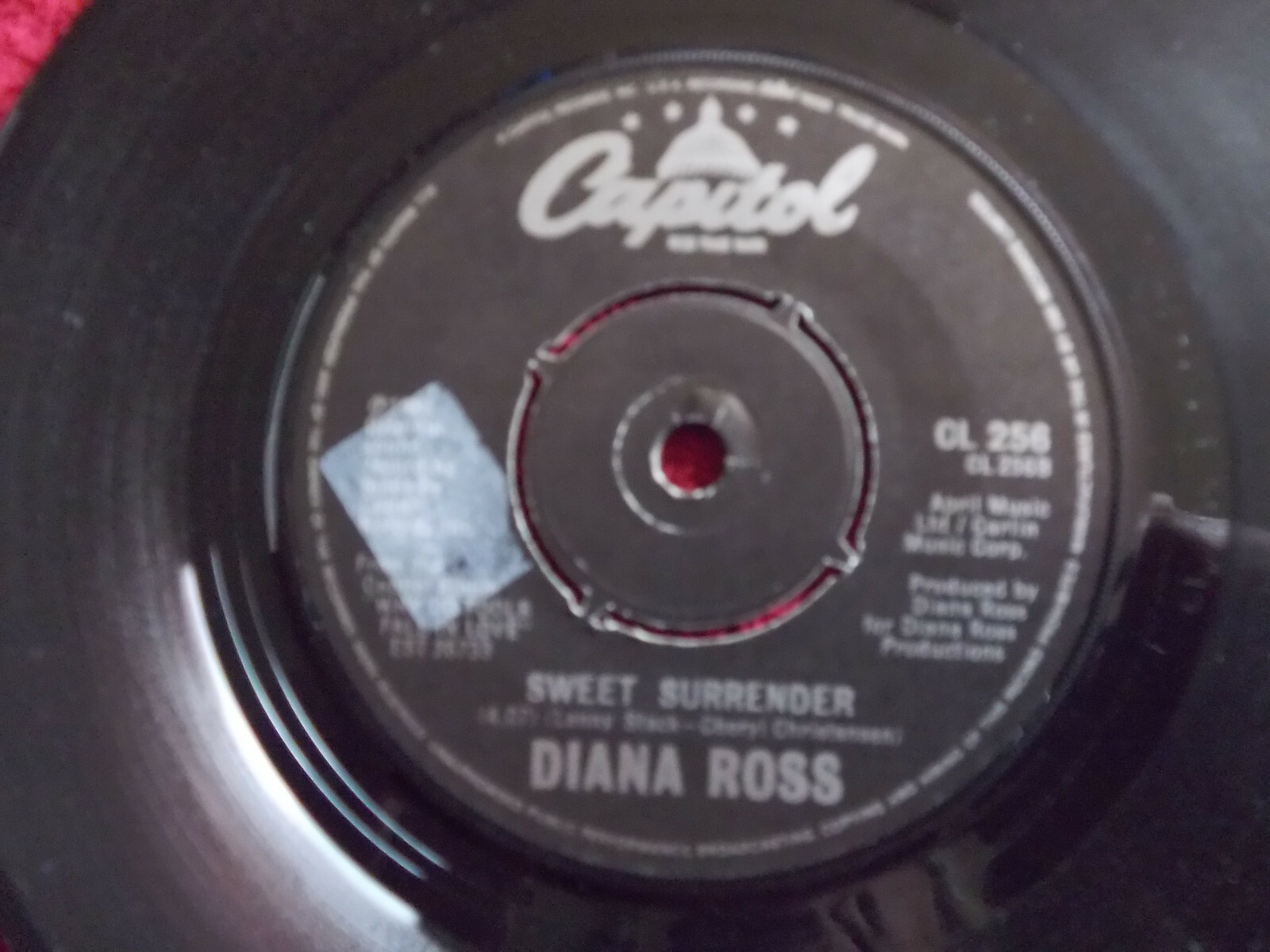 Diana Ross – It´s never too late / Sweet surrender (Single, 1981), Bild 2
