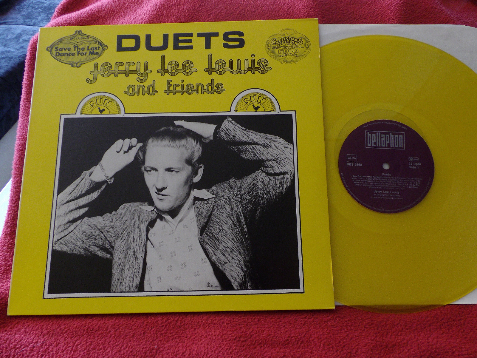 Jerry Lee Lewis – Duetts (Bellaphon, BBS  2568, LP, gelbes Vinyl)