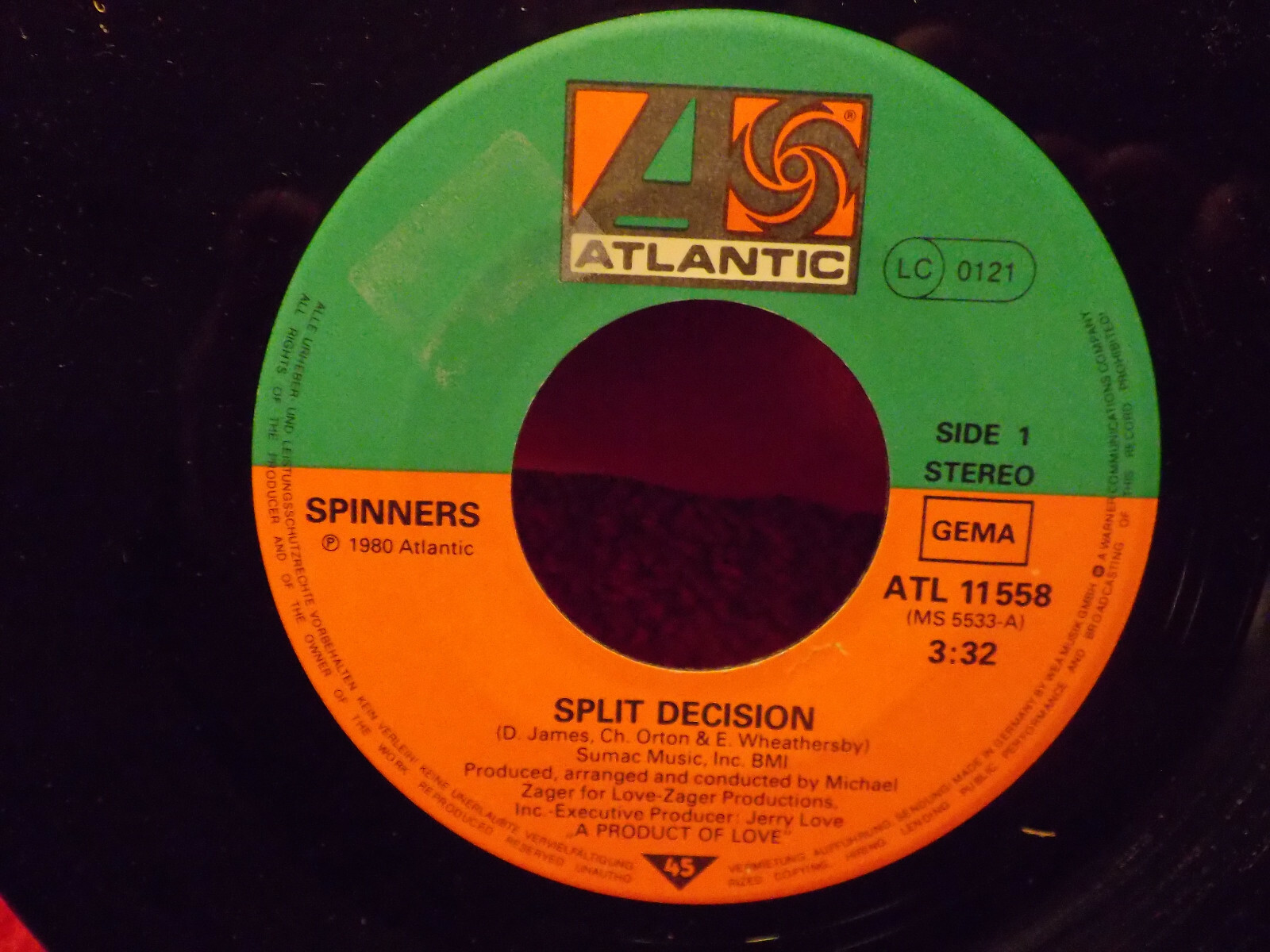 Spinners – Put us together again / Show me your magic (7-inch-Single, Atlantic, 1985)