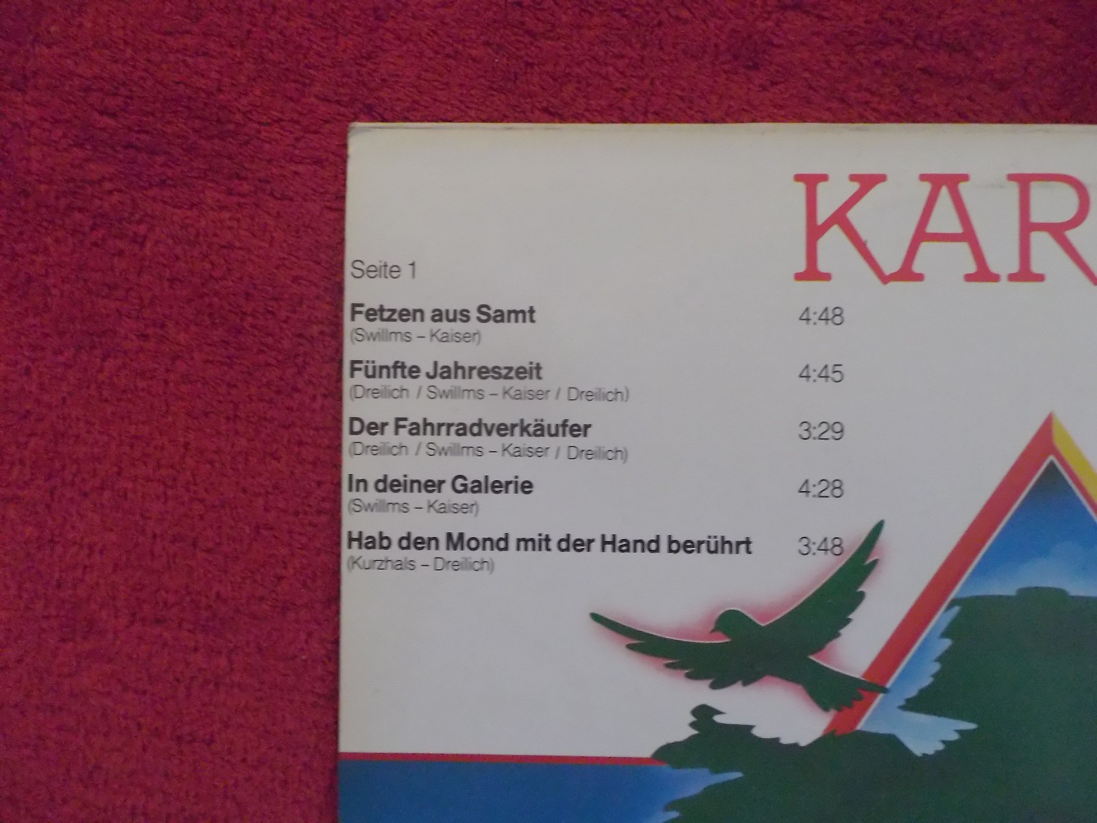 Karat – Fünfte Jahreszeit | LP, Amiga Records, 1987, Bild 4