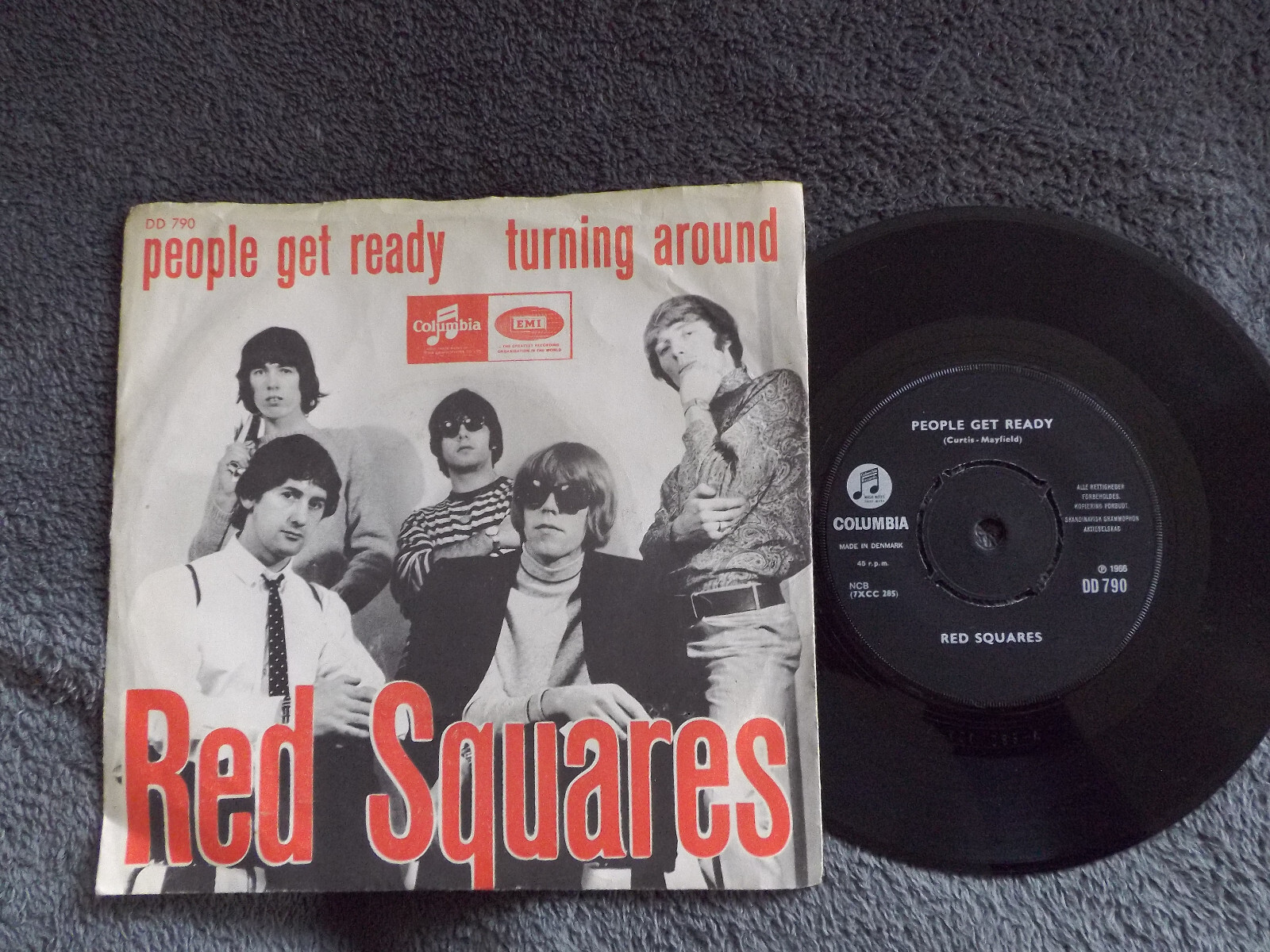 Red Squares – People get ready / Turning around | Columbia 7″-Single