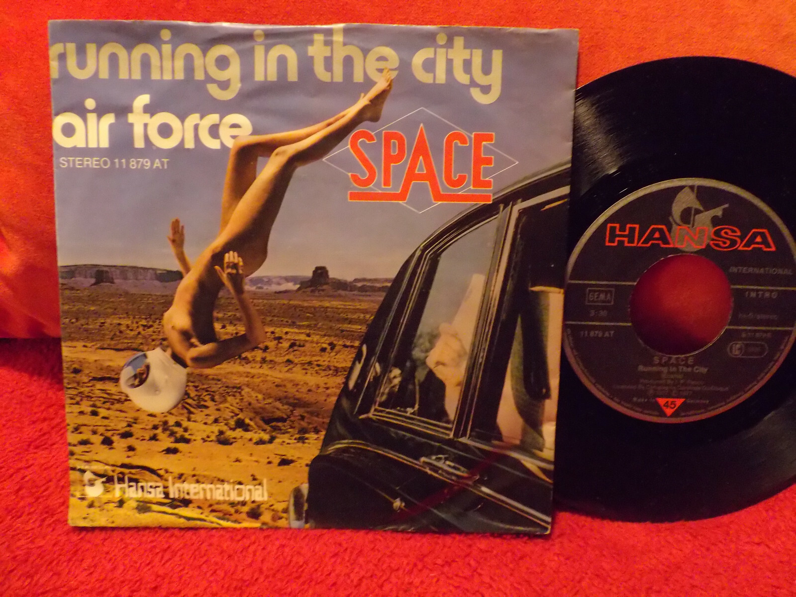 Space – Air Force / Running in the City · Hansa Records 11 879 AT · 1977