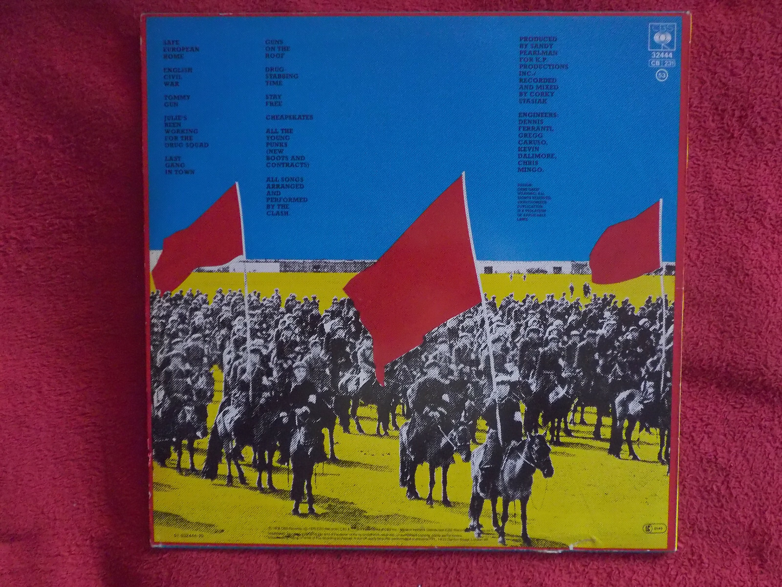 The Clash – Give 'em enough rope (LP, 1978, Niederlande), Bild 3
