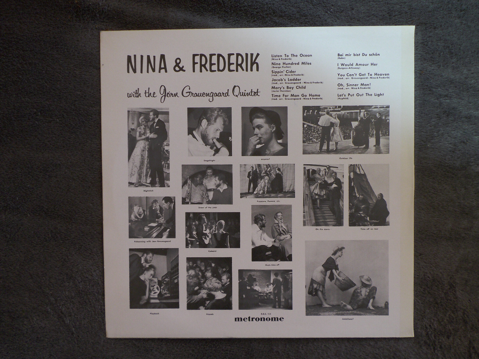 Nina & Frederik with the Jörn Grauengaard Quintet – LP, Metronome, Bild 3