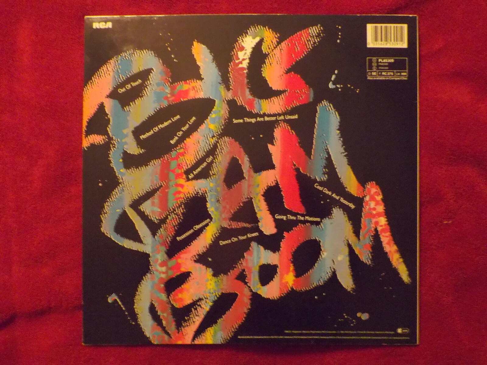 Daryl Hall & John Oates – Big Bam Boom (RCA Records, PL 85309, LP), Bild 2