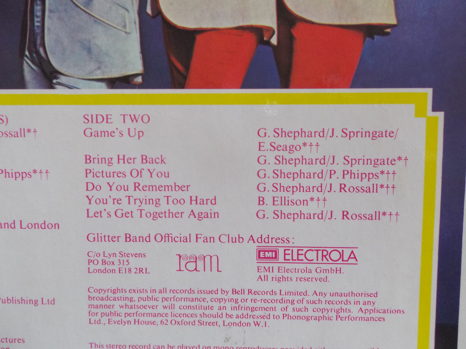 The Glitter Band – Rock´n´Roll dudes | Bell Records, LP, Deutschland 1975, Bild 4