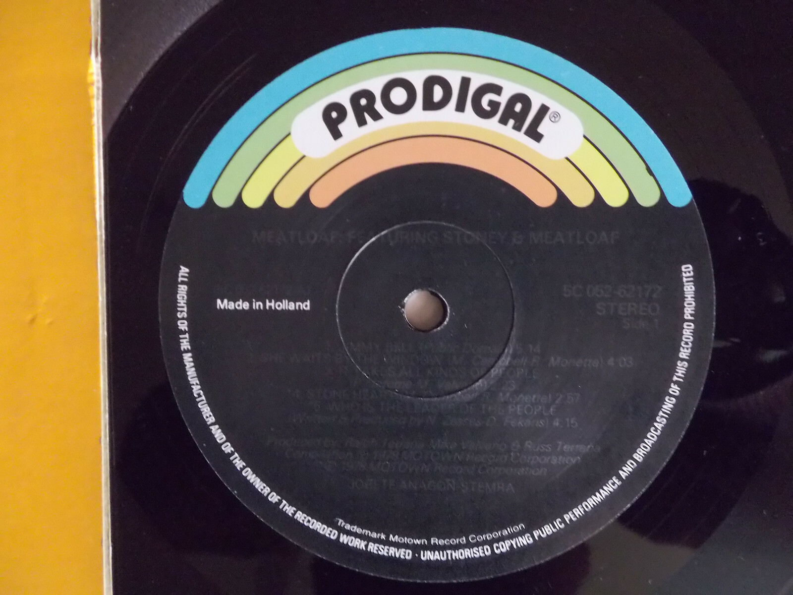 Meat Loaf – Meat Loaf feat. Stoney (LP, Prodigal Records, 1978), Bild 2