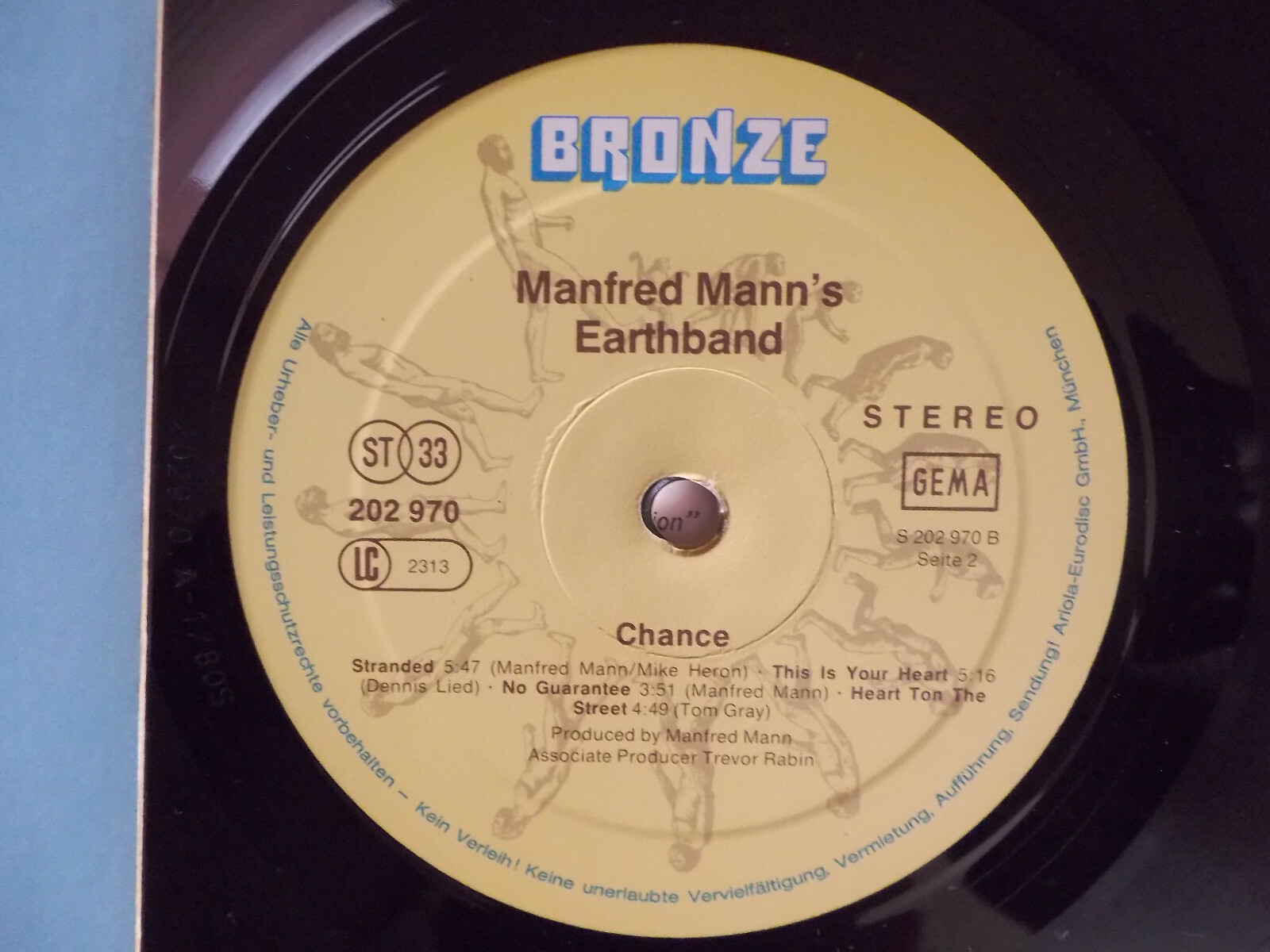 Manfred Mann’s Earth Band – Chance (LP, Bronze Records, 1980, Deutschland), Bild 2