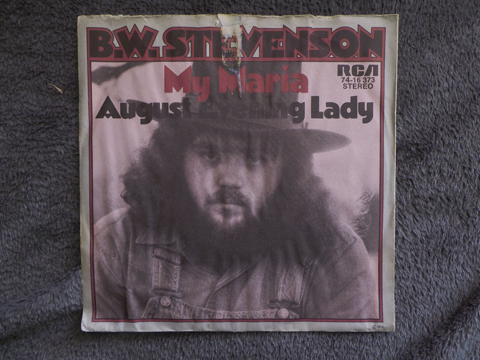 B. W. Stevenson – My Maria / August evening Lady | RCA 45, Bild 2