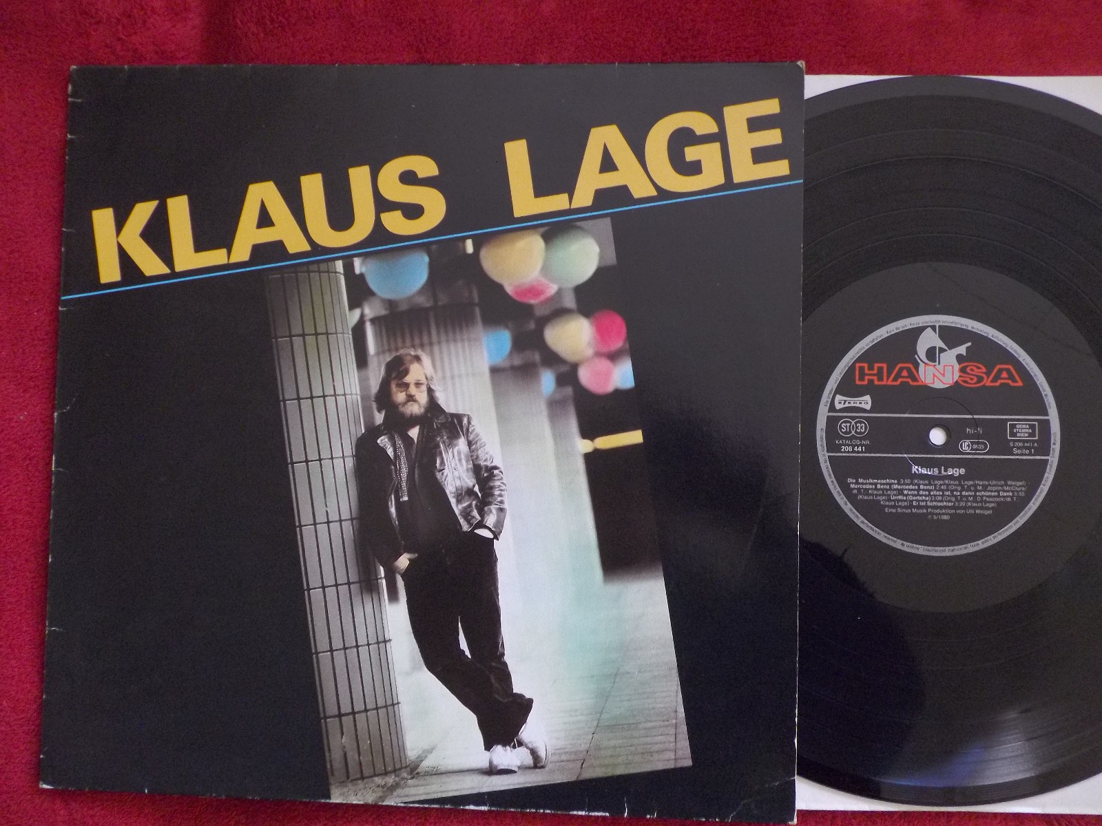 Klaus Lage – Klaus Lage (LP, Hansa Records, 1984)