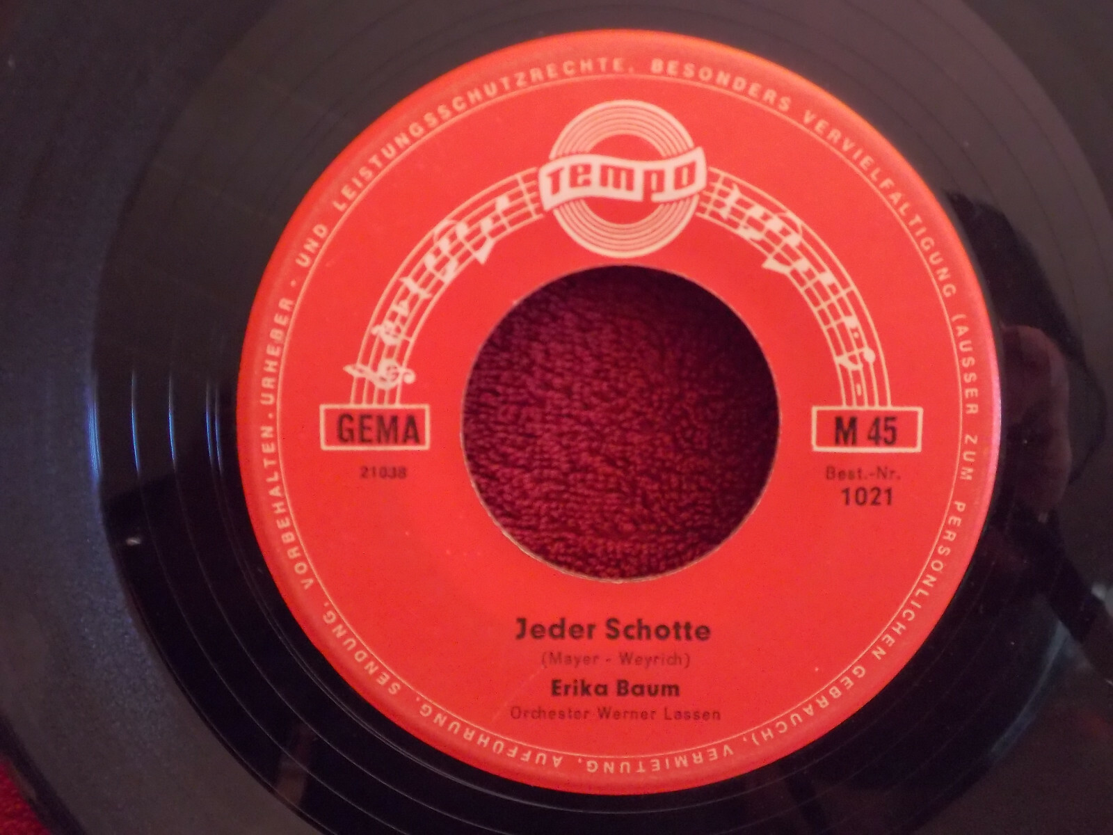 Erika Baum / Tommy Shane – Jeder Schotte / Ich denk´ an dich (Tempo 1021)