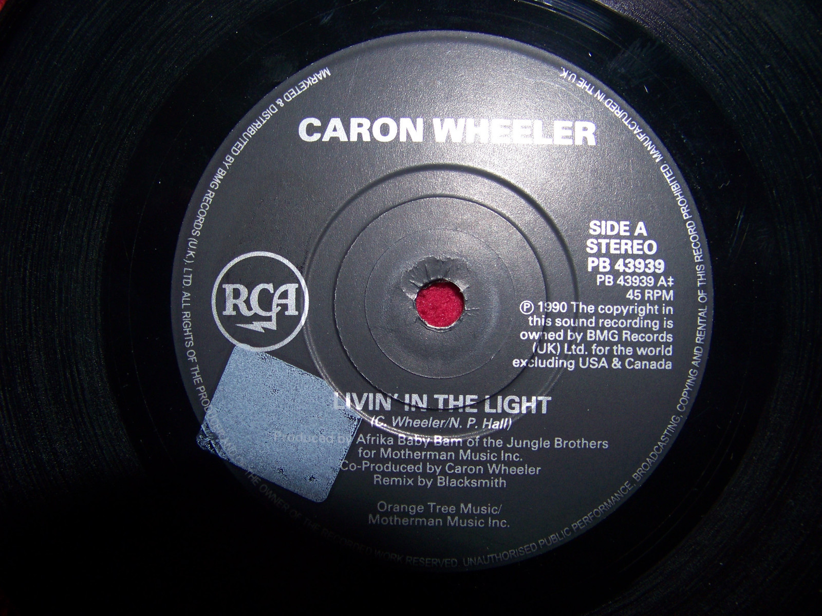 Caron Wheeler – Livin´ in the light / The original story (UK-Single, 1990)