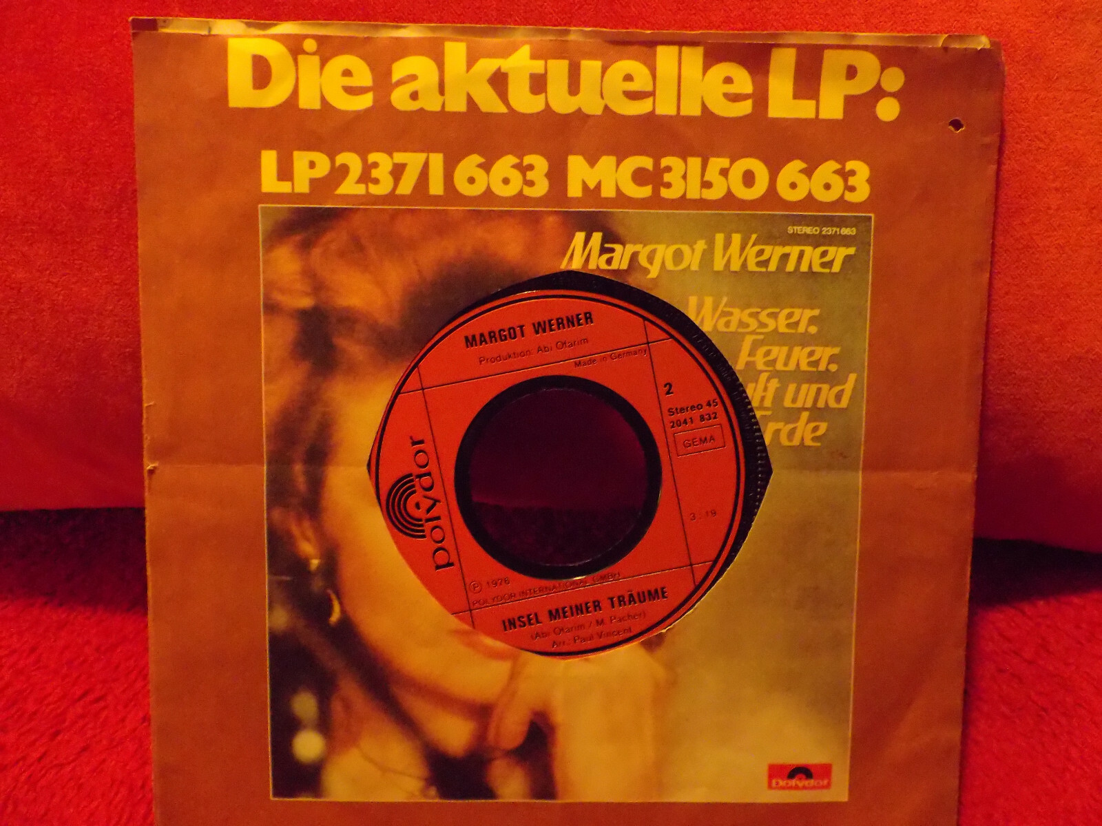 Margot Werner – So ein Mann / Insel meiner Träume | Polydor 2041 832 (Deutschland, 1976), Bild 2