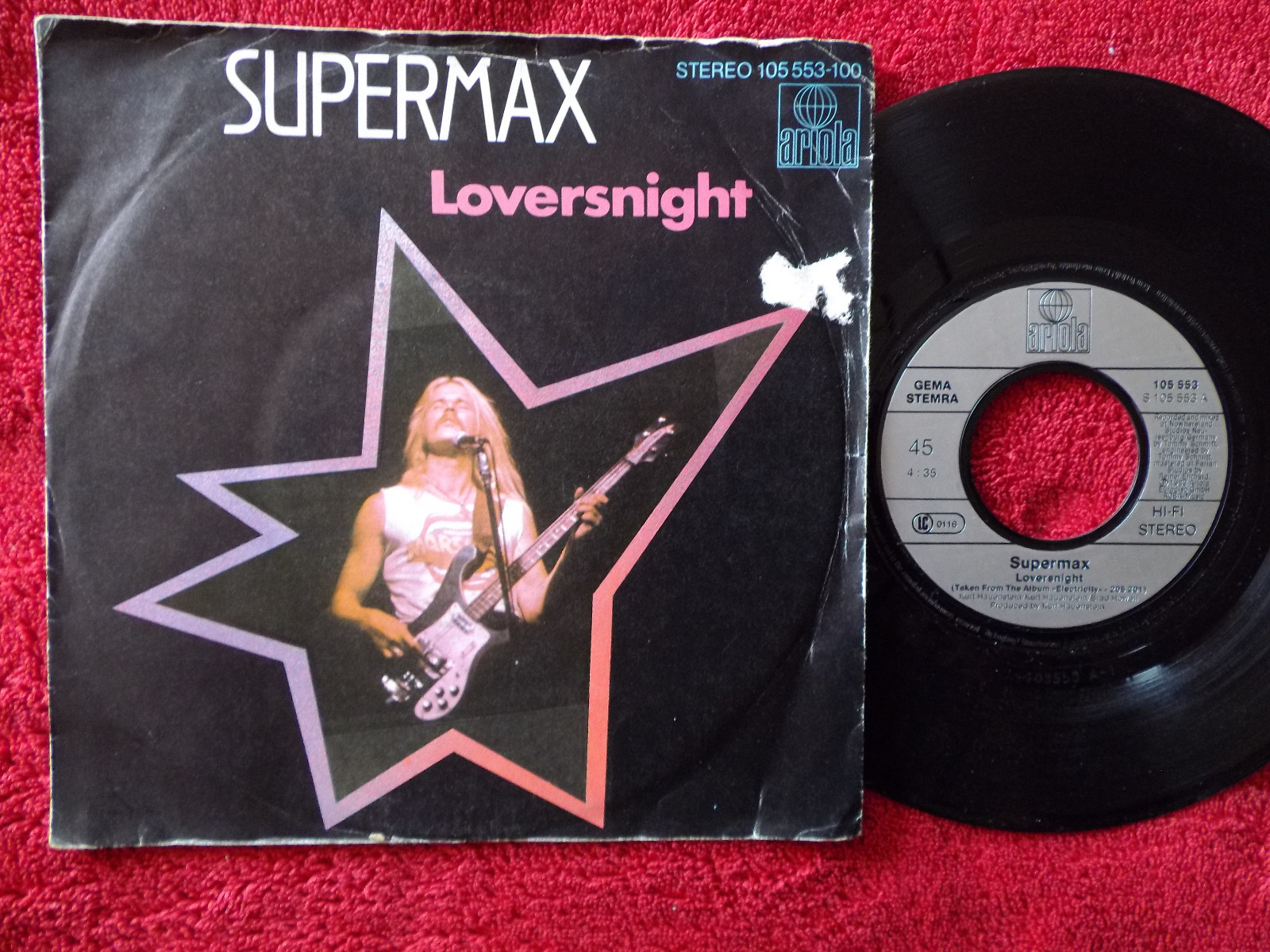 Supermax – Loversnight / Love is deeper (Ariola Records, 1983)