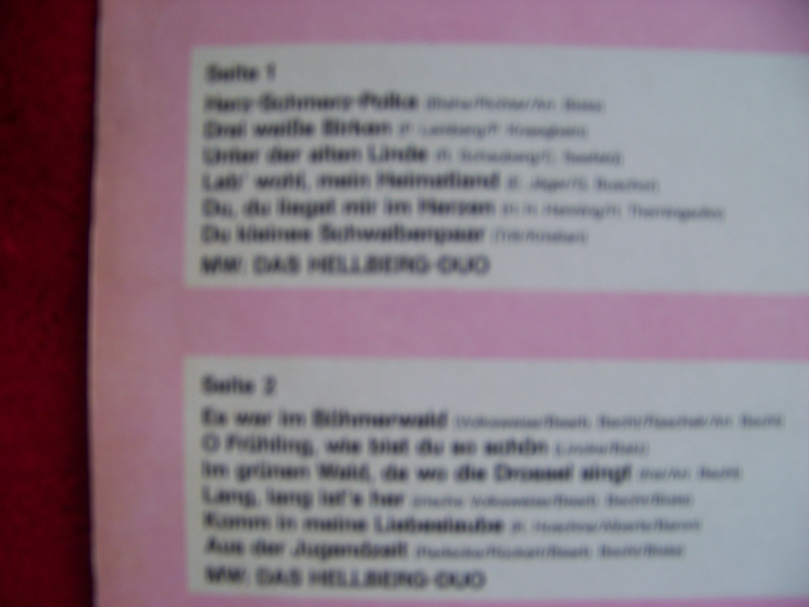Hellberg Duo – same (LP), Bild 3