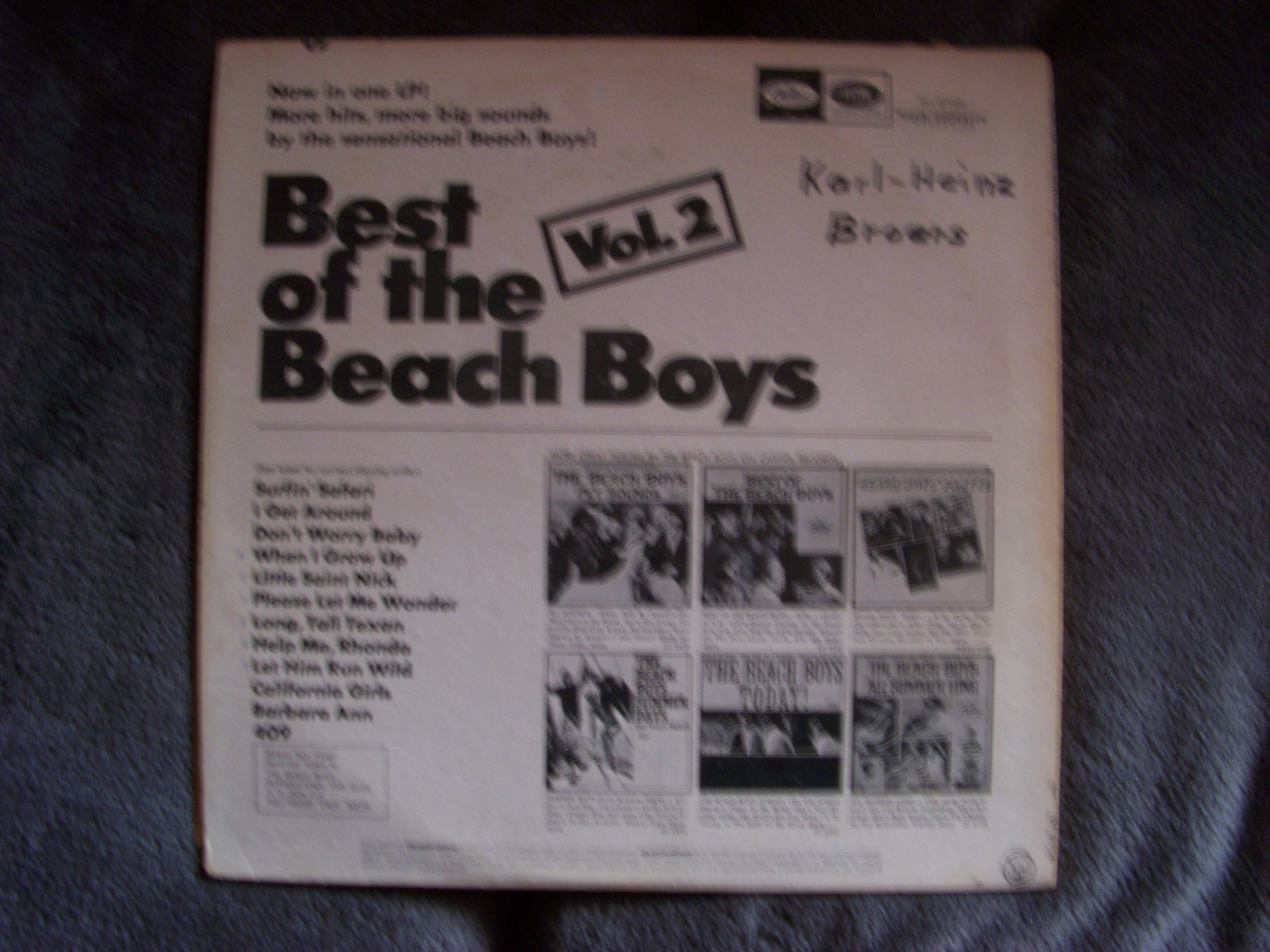 The Beach Boys – Best of the Beach Boys Vol. 2 (LP), Bild 2