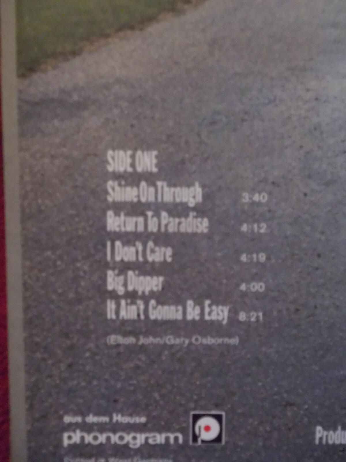 Elton John – A Single Man | LP, Rocket Record Company, 1978, Bild 4