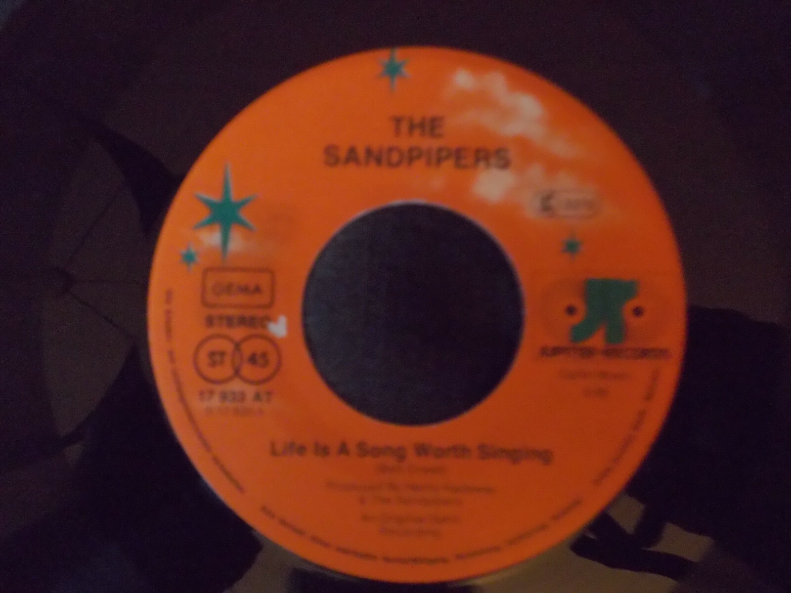 The Sandpipers – Life is a song worth singing / Island (Jupiter Records, 17 933 AT)