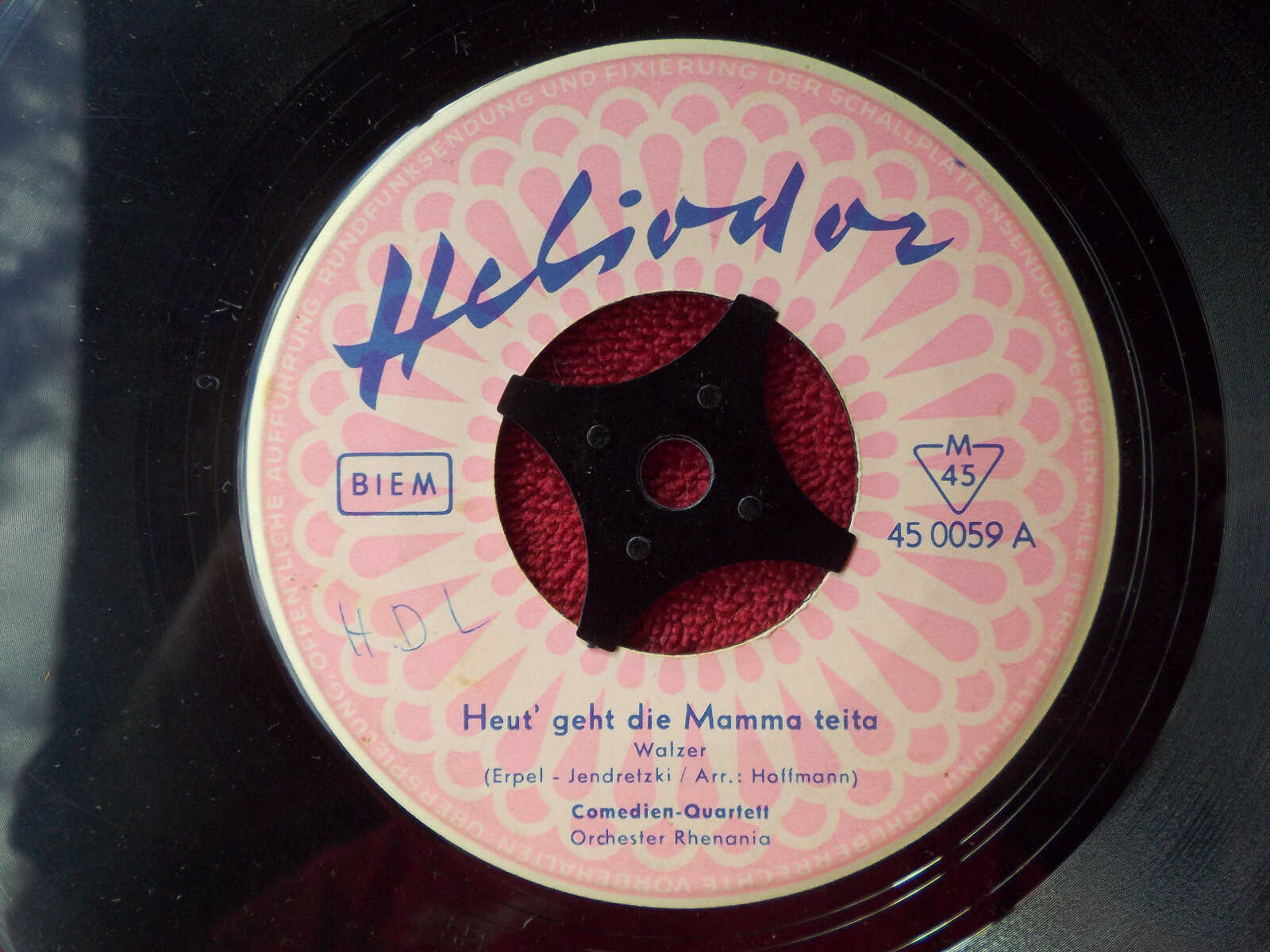 Das Comedian-Quartett – Heut´ geht die Mama teita / Wellen-Walzer (Heliodor Records 45 0059)