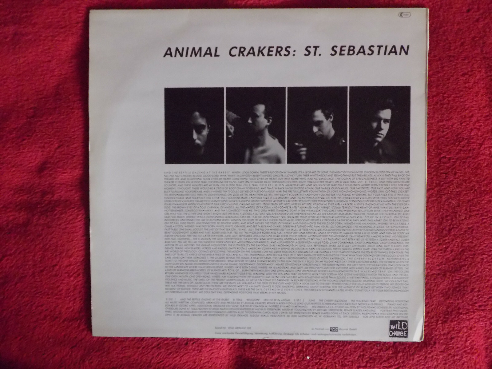 The Animal Crakers – St. Sebastian (LP), Bild 2