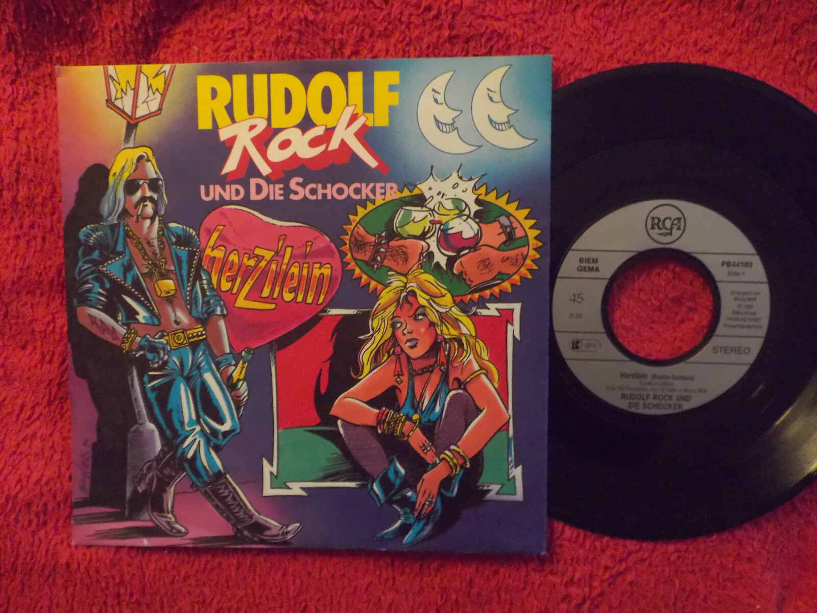 Rudolf Rock & die Schocker – Herzilein / Rock Rudolf Rock (RCA Records, PB 44183, 1990)
