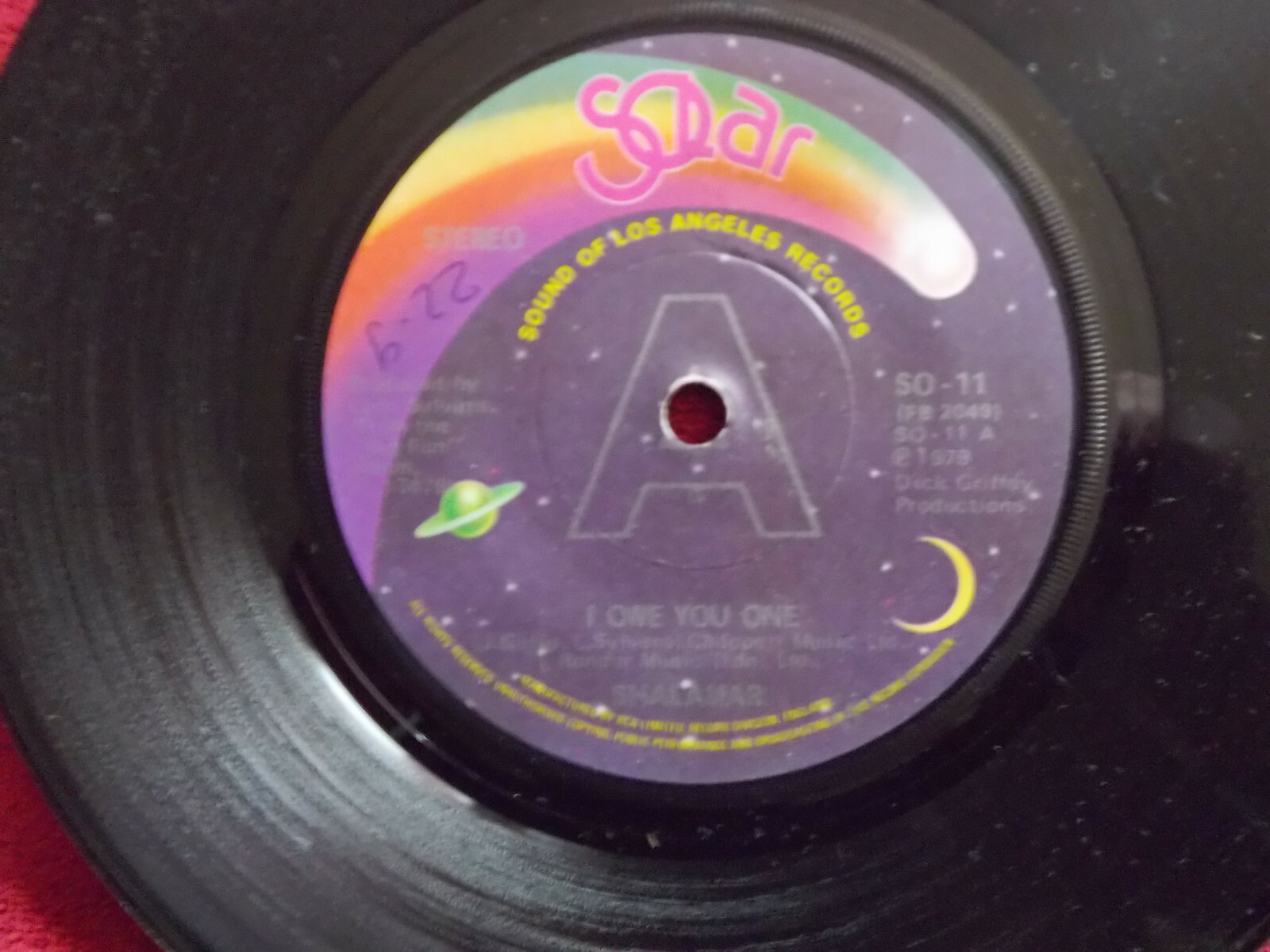Shalamar – I owe you one / The right time for us (7″ Single)