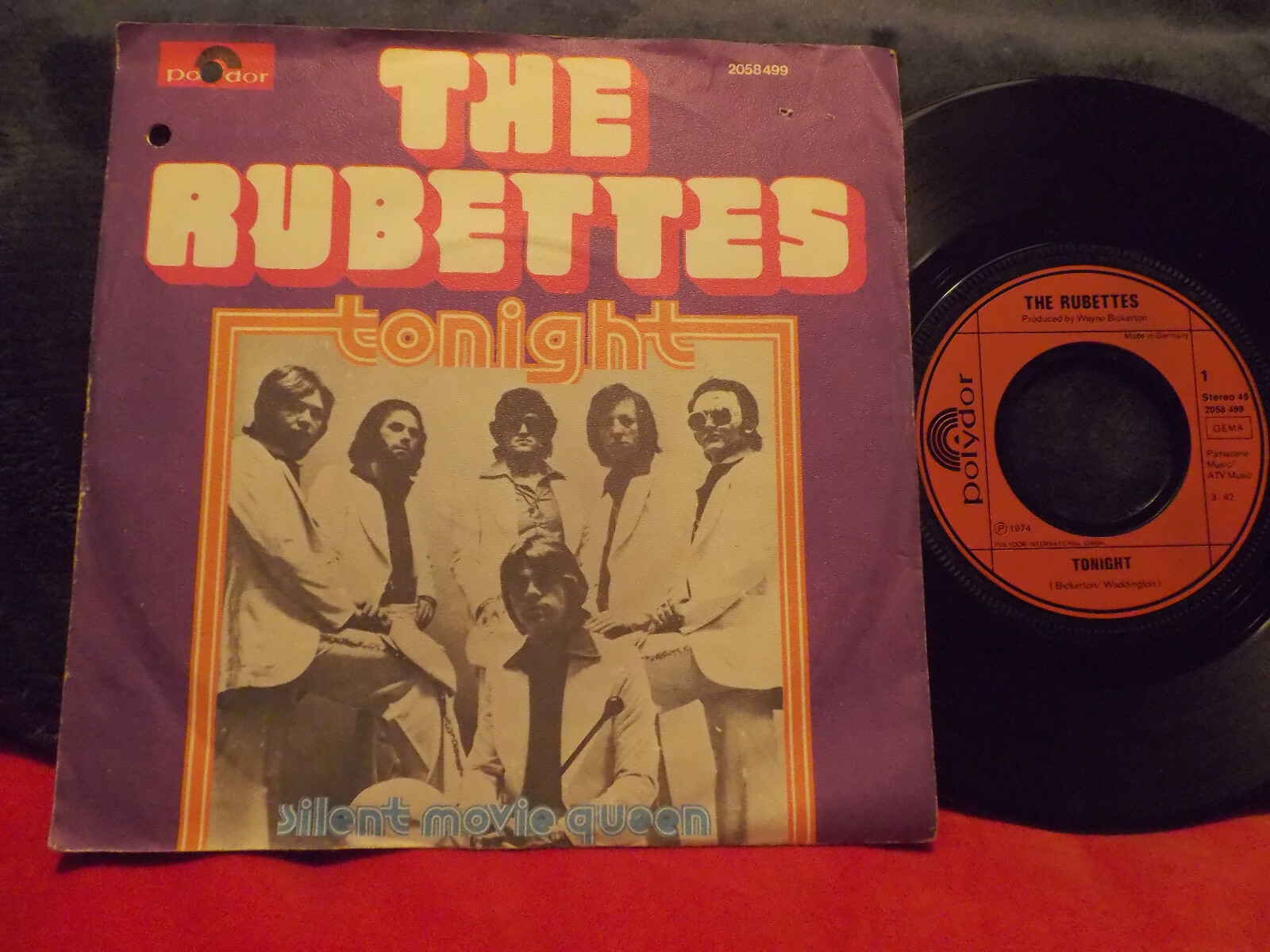 The Rubettes – Tonight / Silent Movie Queen (Polydor, 7″-Single)