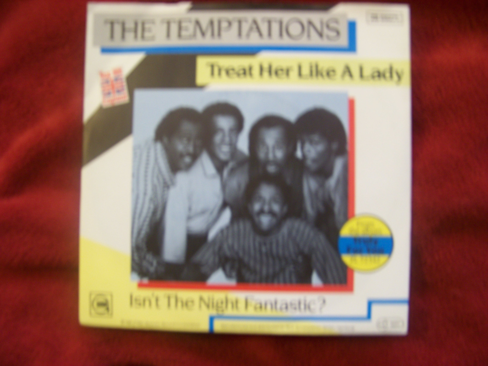 The Temptations – Treat Her Like a Lady / Isn’t the Night Fantastic? | Gordy Records, 7″ Single, 1984, Bild 2