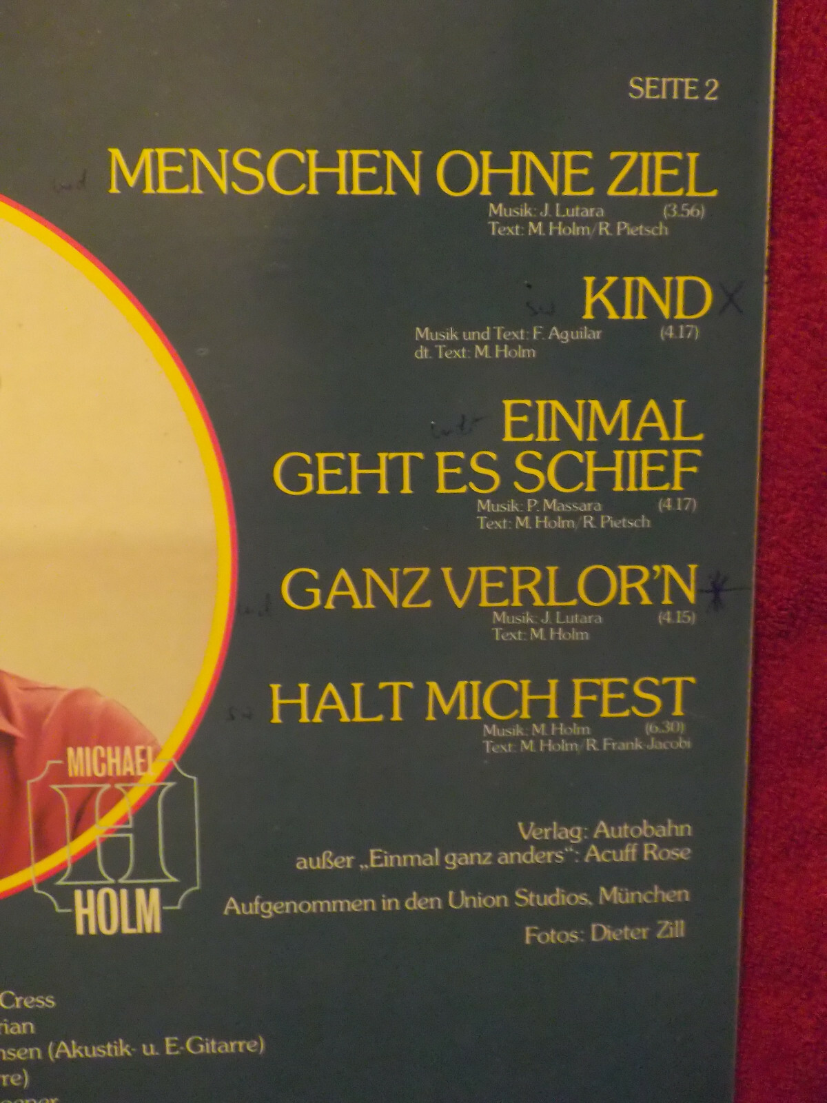 Michael Holm – Halt mich fest | RCA Records, LP, Deutschland, 1980, Bild 4