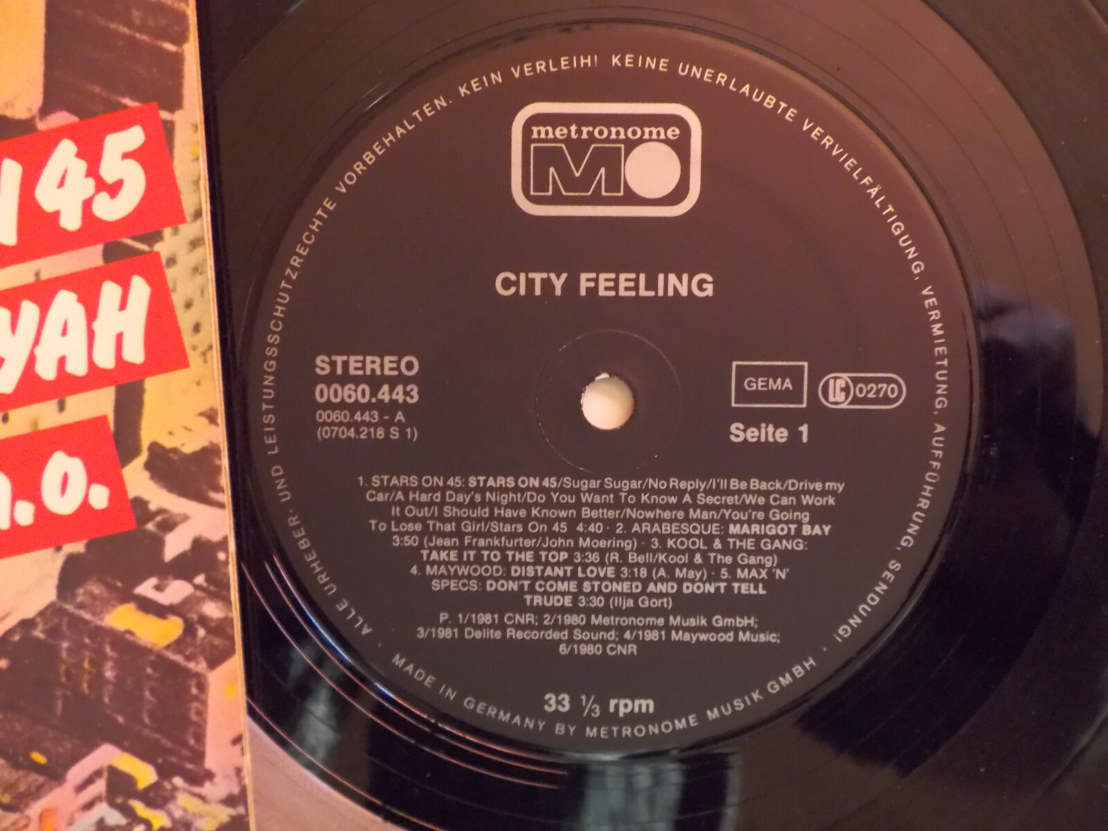 V.A. – Disco Disco Disco | Metronome Records LP, Bild 2