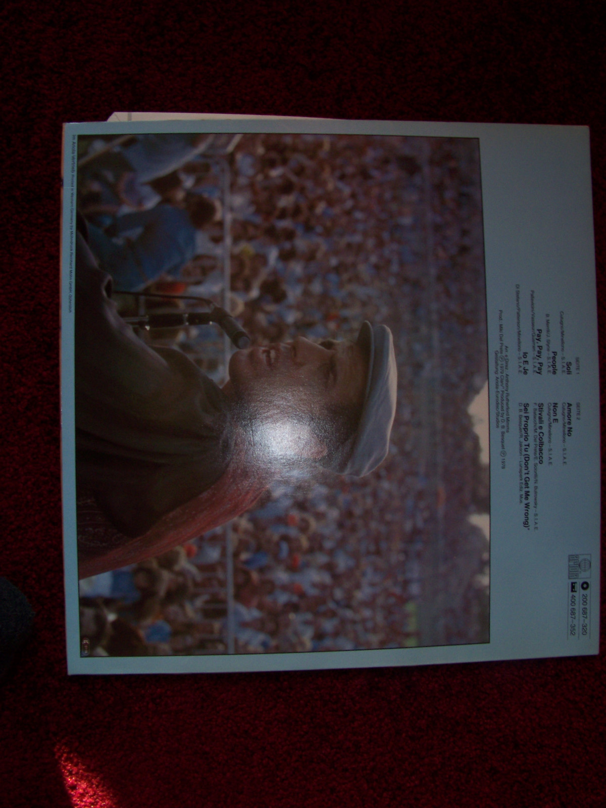 Adriano Celentano – Soli | LP, Ariola Records, 1979, Bild 2