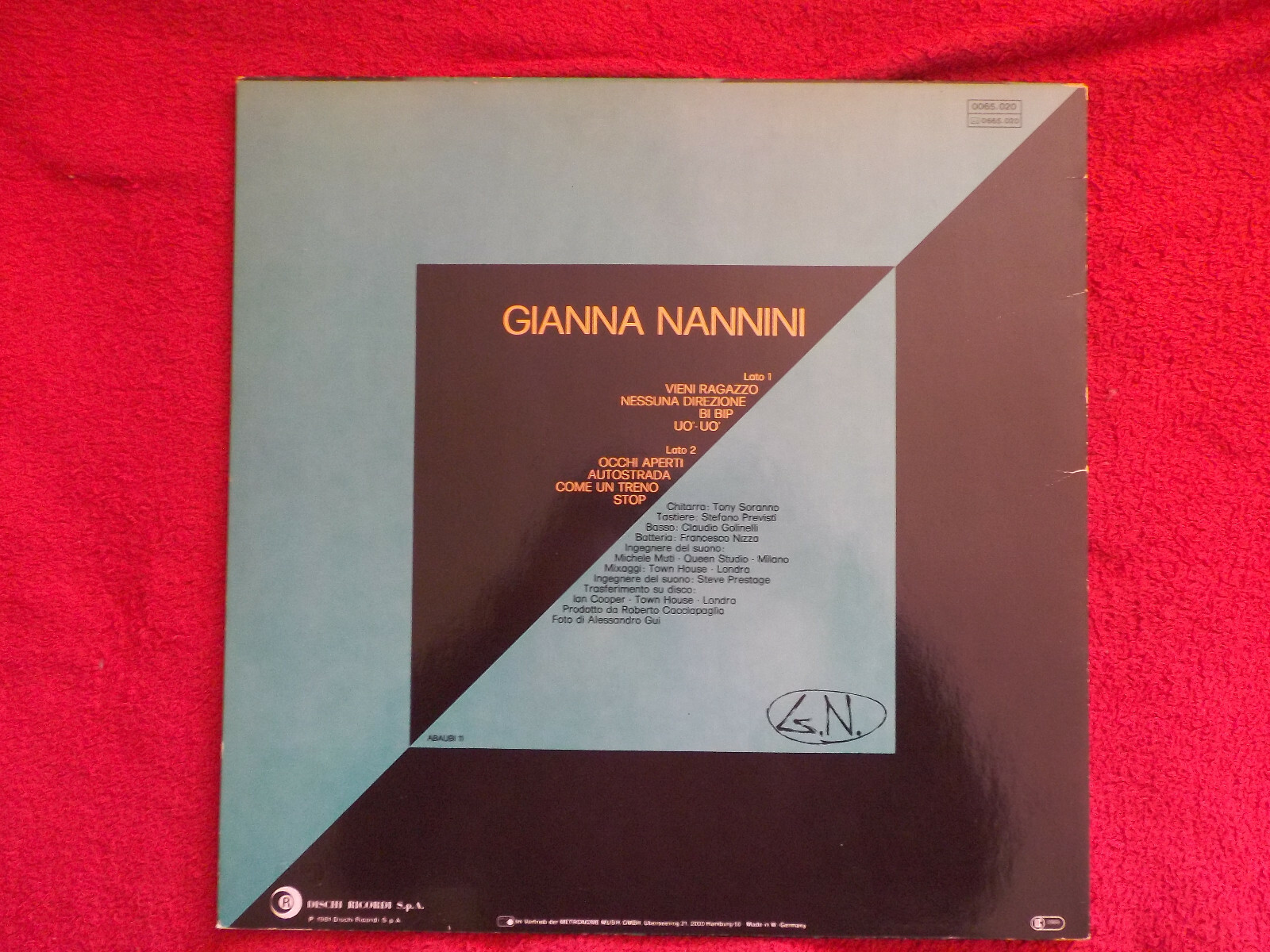 Gianna Nannini – G.N. | Dischi Records, LP, 1981, Bild 3