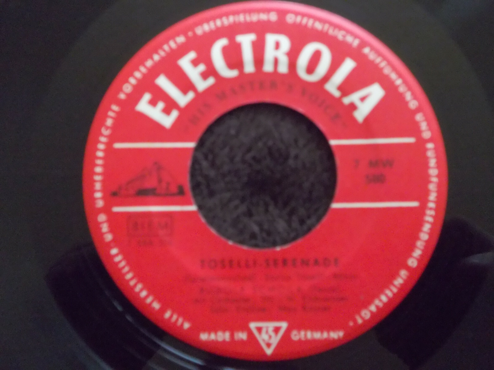 Rudolf Schock – La Paloma / Toselli-Serenade | Electrola Records 7 MW 580, Bild 2