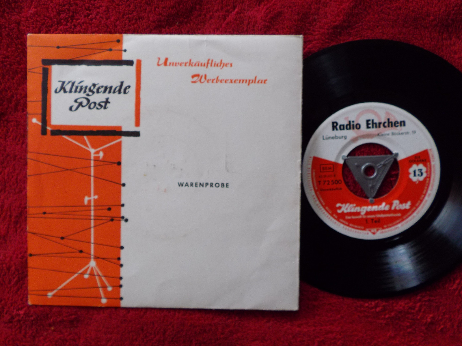 Klingende Post 13 – Telefunken-Schallplatte, 45 U/min