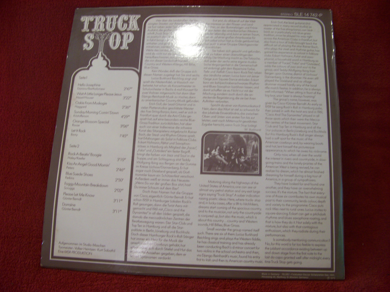 Truck Stop – Truck - Stop (Telefunken LP, 1973), Bild 2