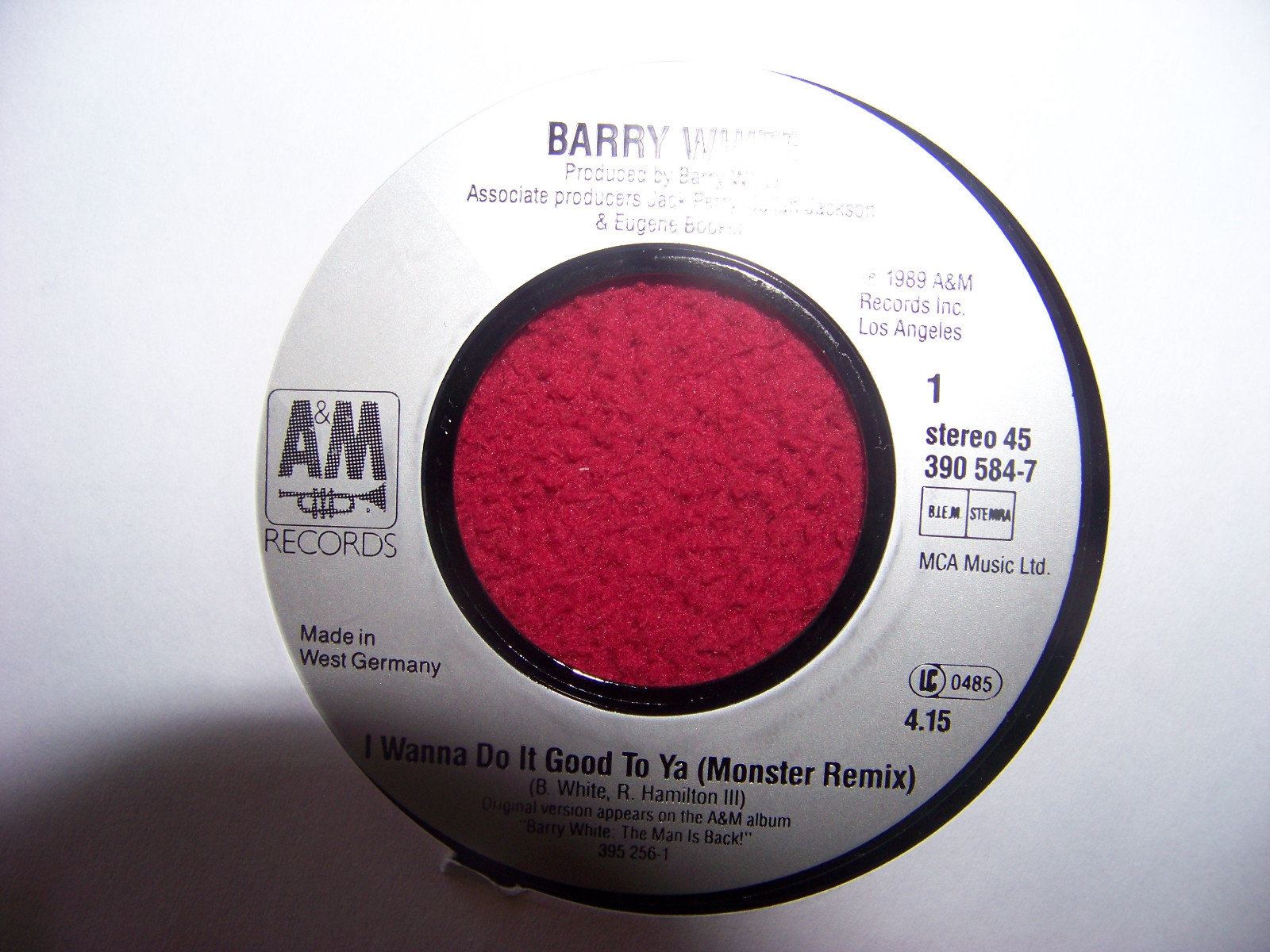 Barry White – I wanna do it good to ya (Single, 1989)
