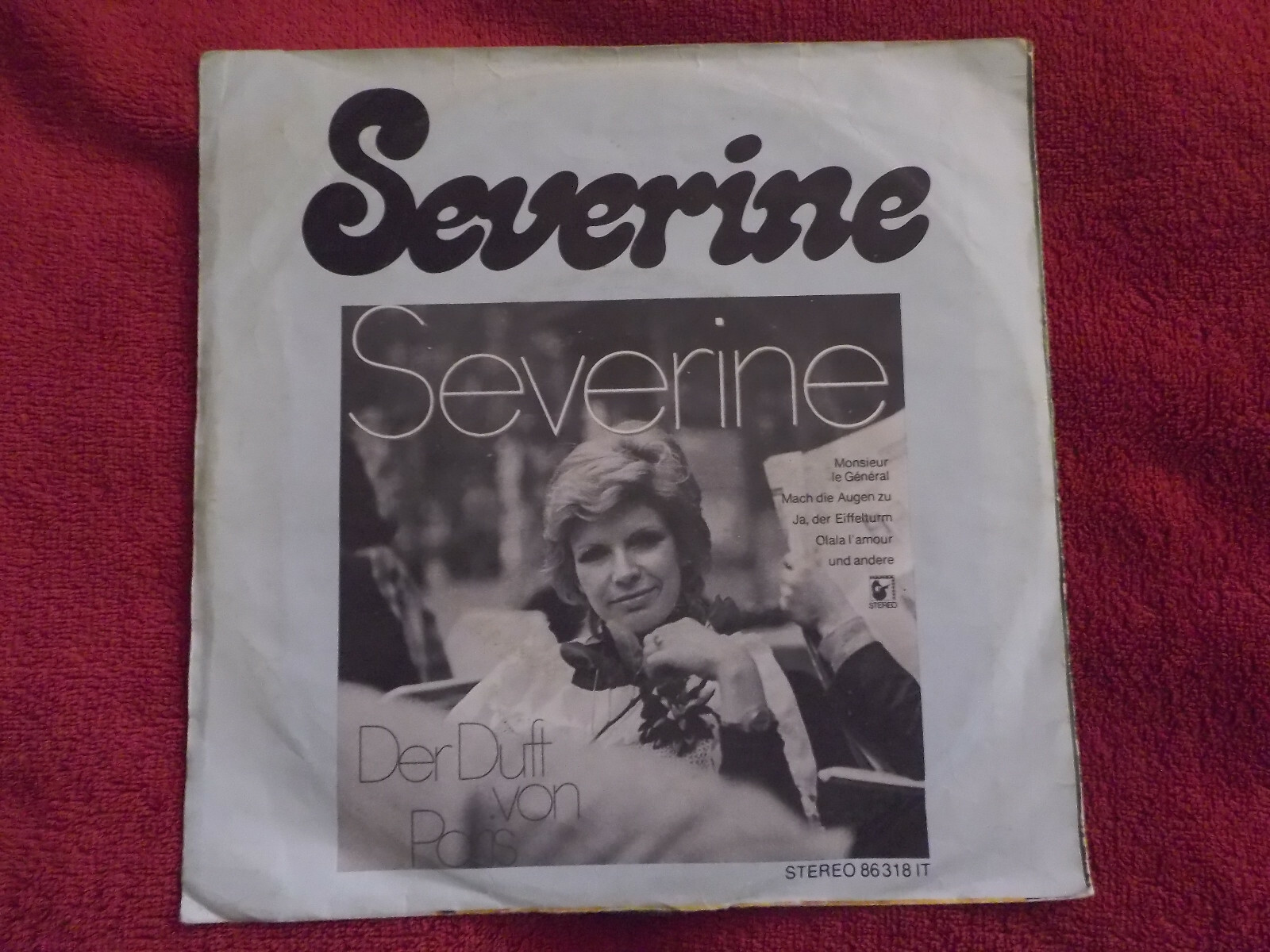 Severine – Jetzt geht die Party richtig los / Auf Wiederseh’n, Paris (Ariola Records, 7″-Single), Bild 2